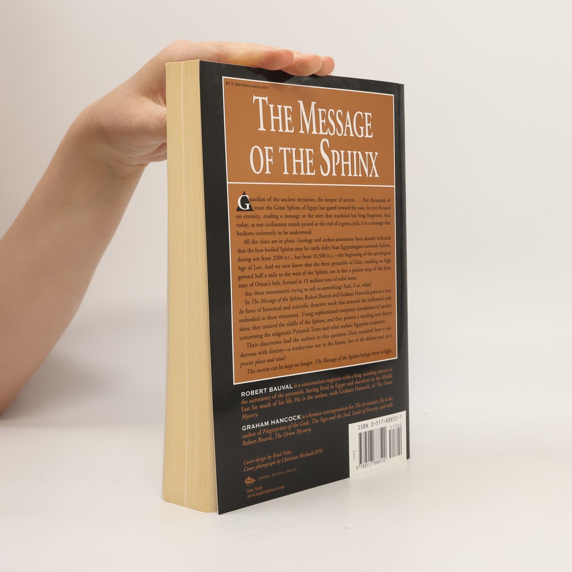 Graham Hancock The Message of the Sphinx: A Quest for the Hidden Legacy of Mankind