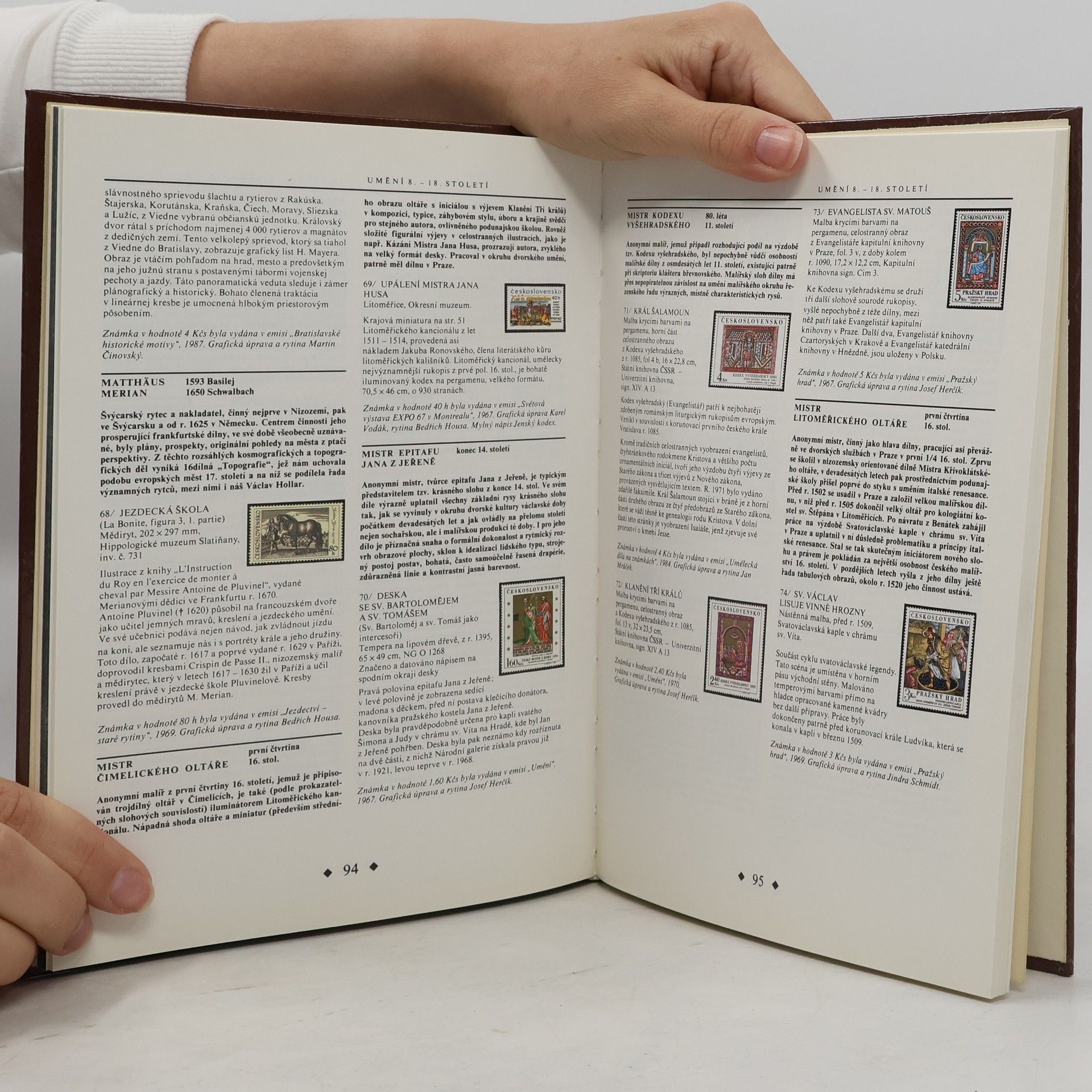 Jiří T. Kotalík Umění na známkách. Katalog výstavy Praga 1988