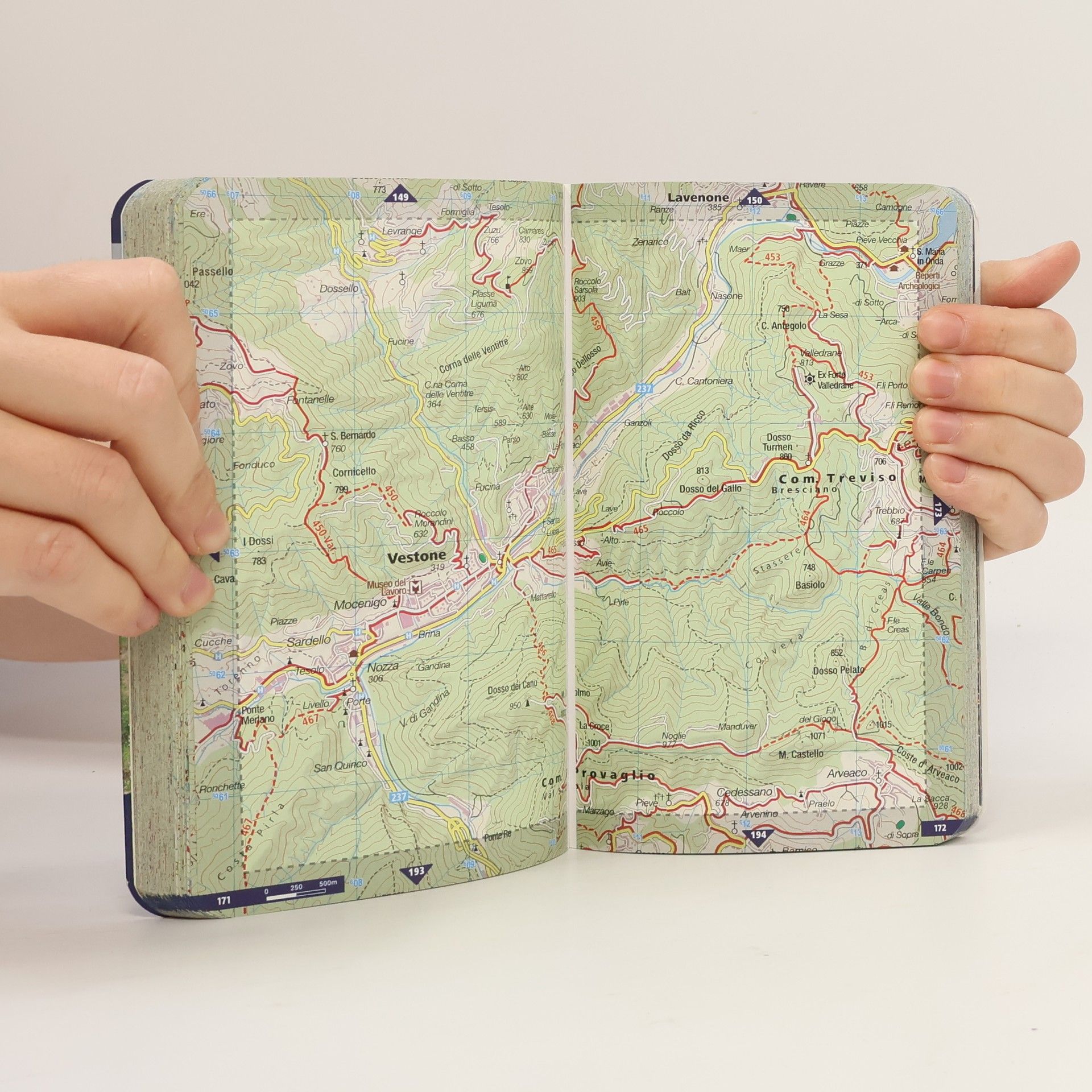 Autorenkollektiv Kompass Wanderkarten-Taschenatlas Gardasee, m. 1 Karte