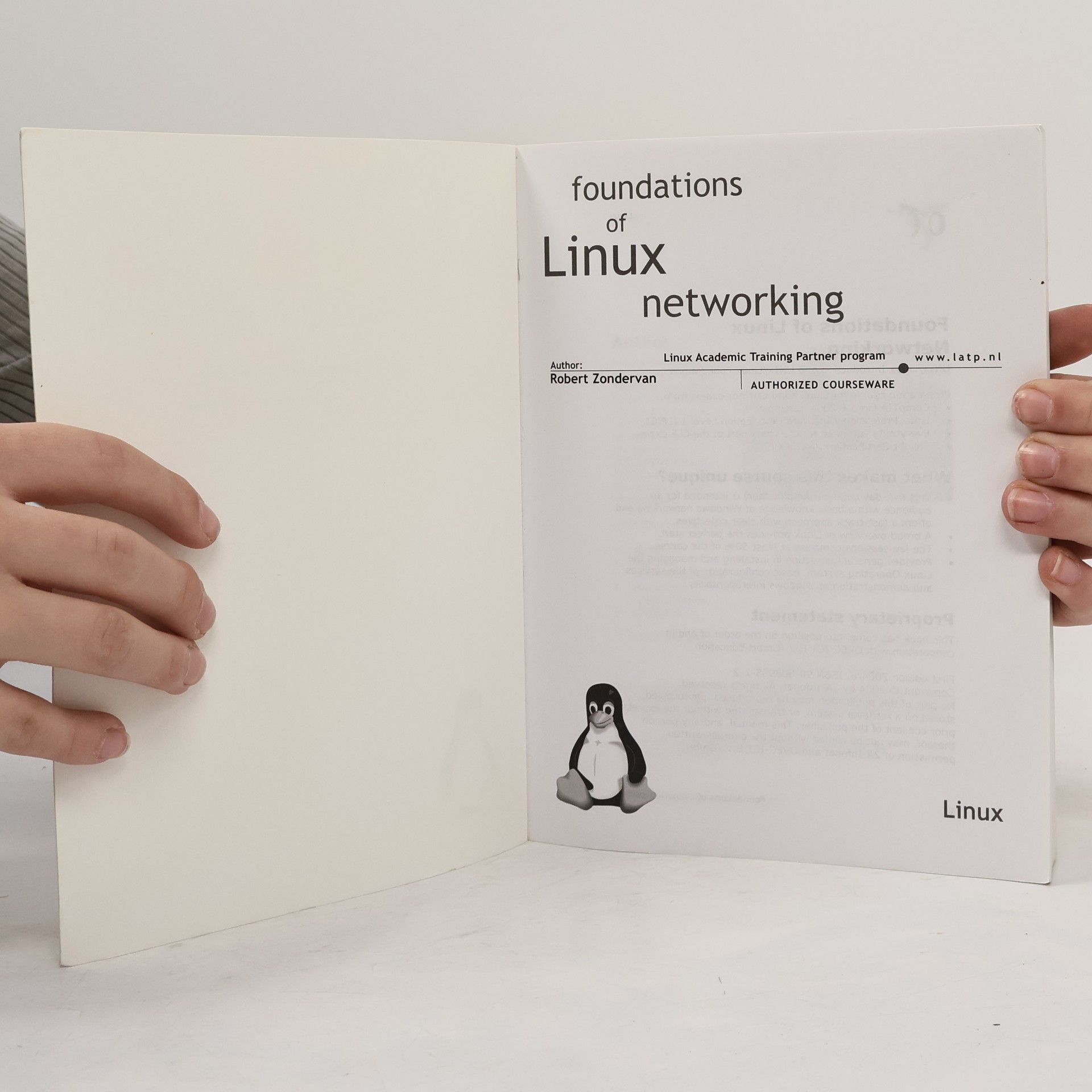 Robert Zondervan Foundations of Linux Networking