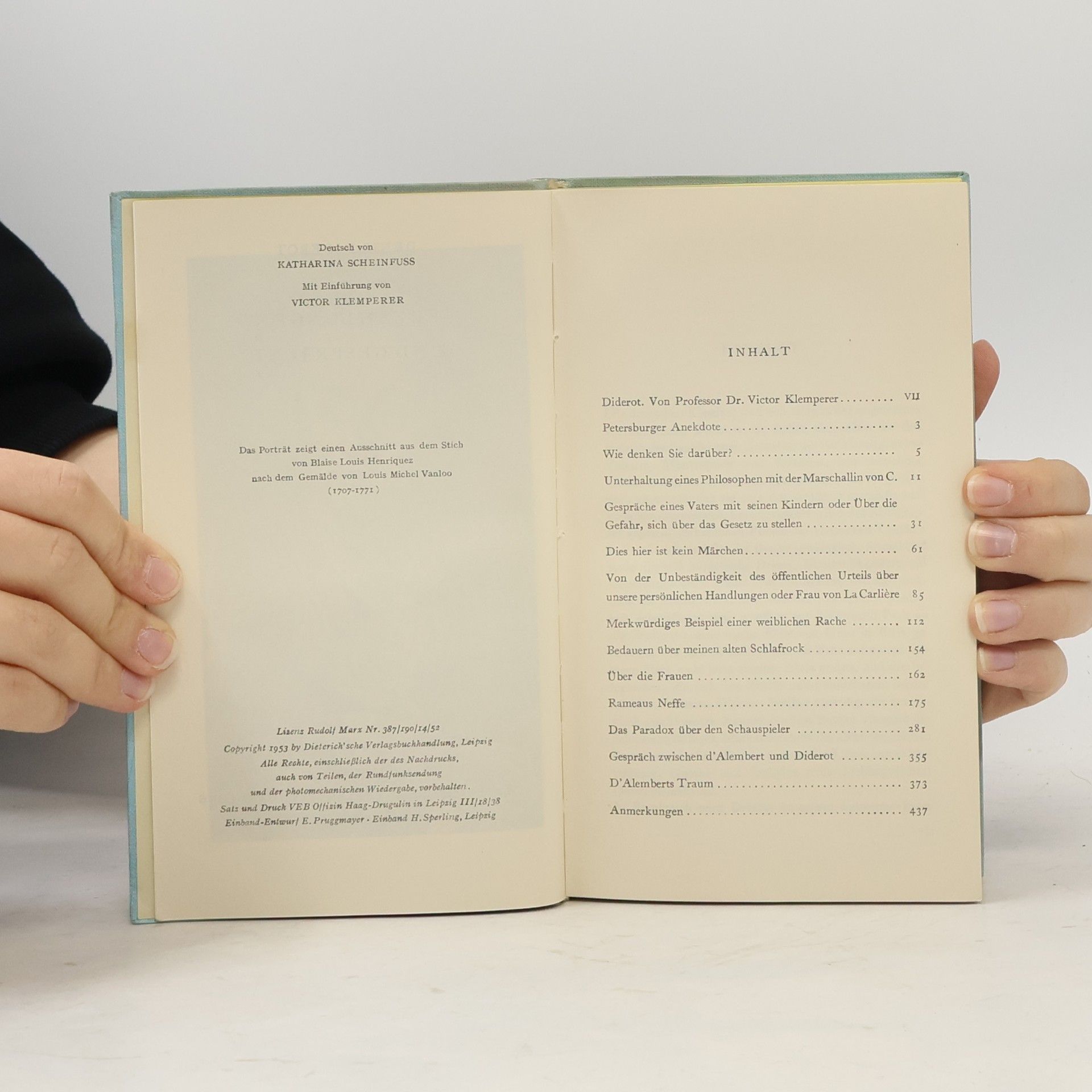 Denis Diderot Erzählungen und Gespräche