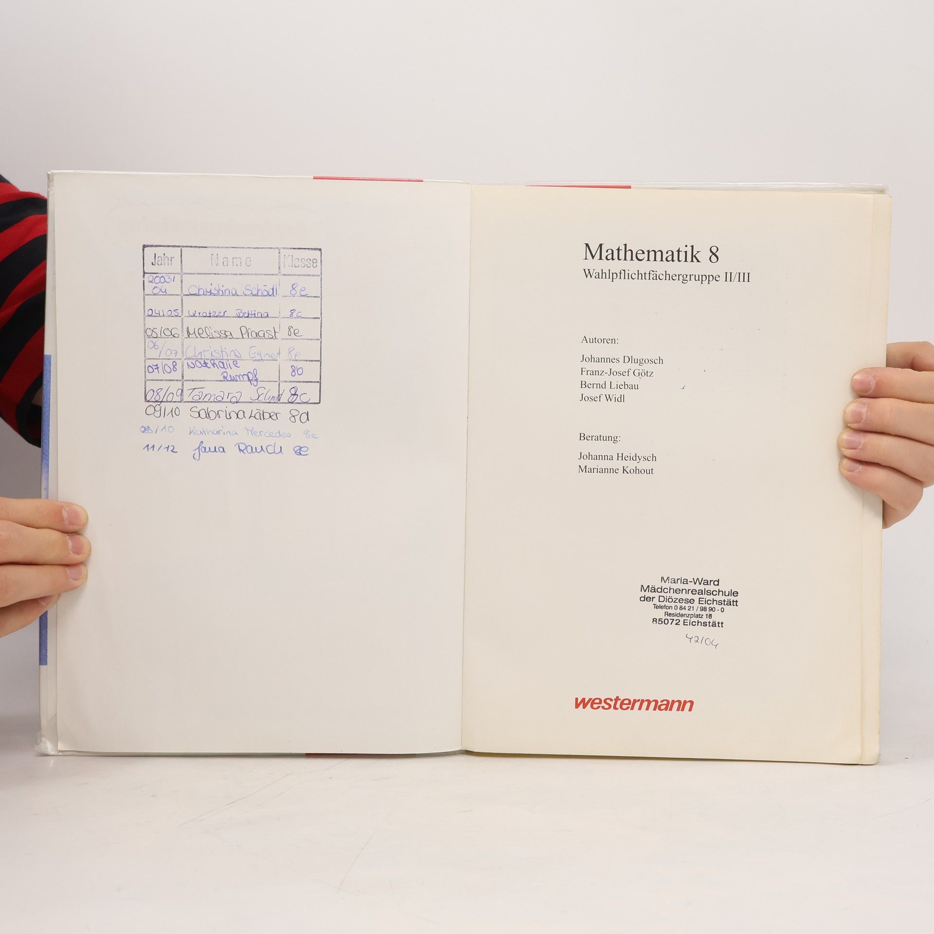Johannes Dlugosch 8. Jahrgangsstufe, Wahlpflichtfach II/III
