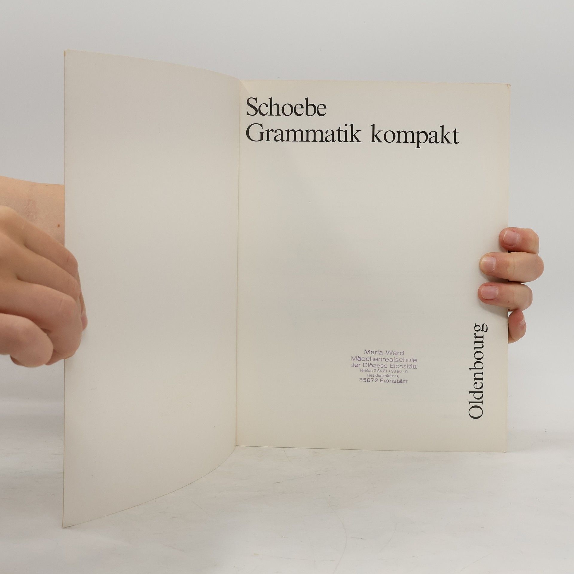 Gerhard Schoebe Schoebe Grammatik kompakt