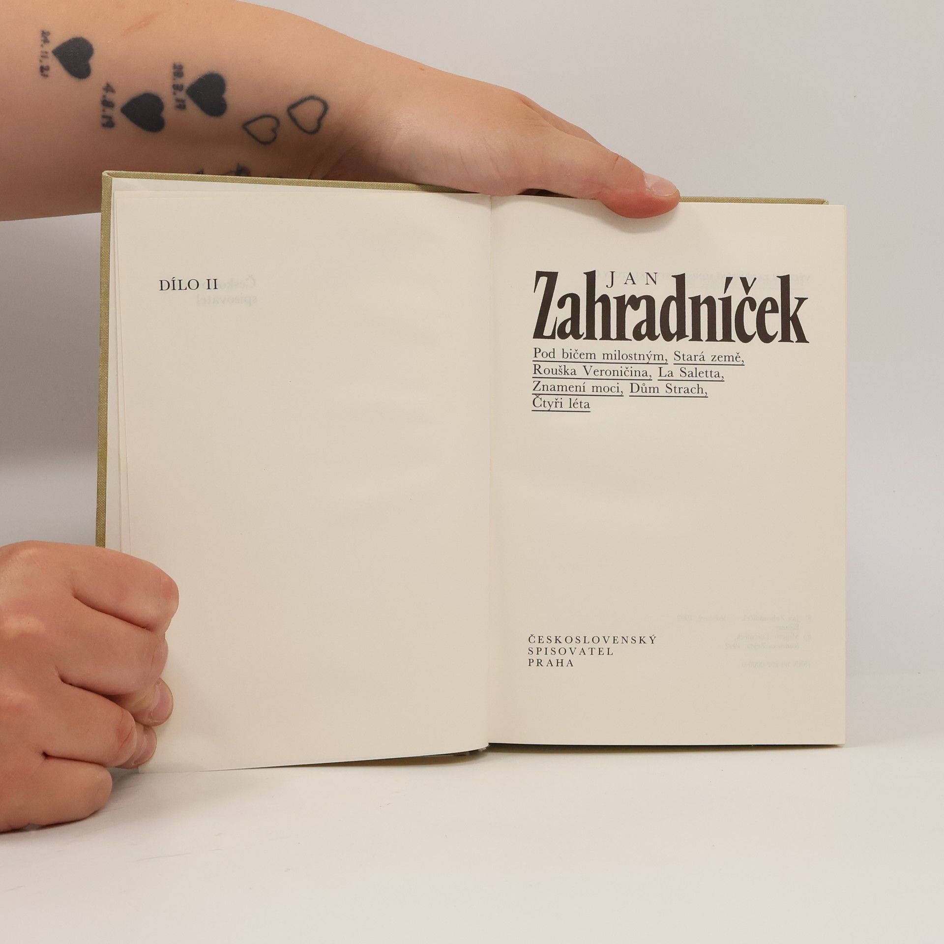 Jan Zahradníček Dílo II - Pod bičem milostným, Stará země, Rouška Veroničina, Saletta, Znamení moci, Dům Strach, Čtyři léta