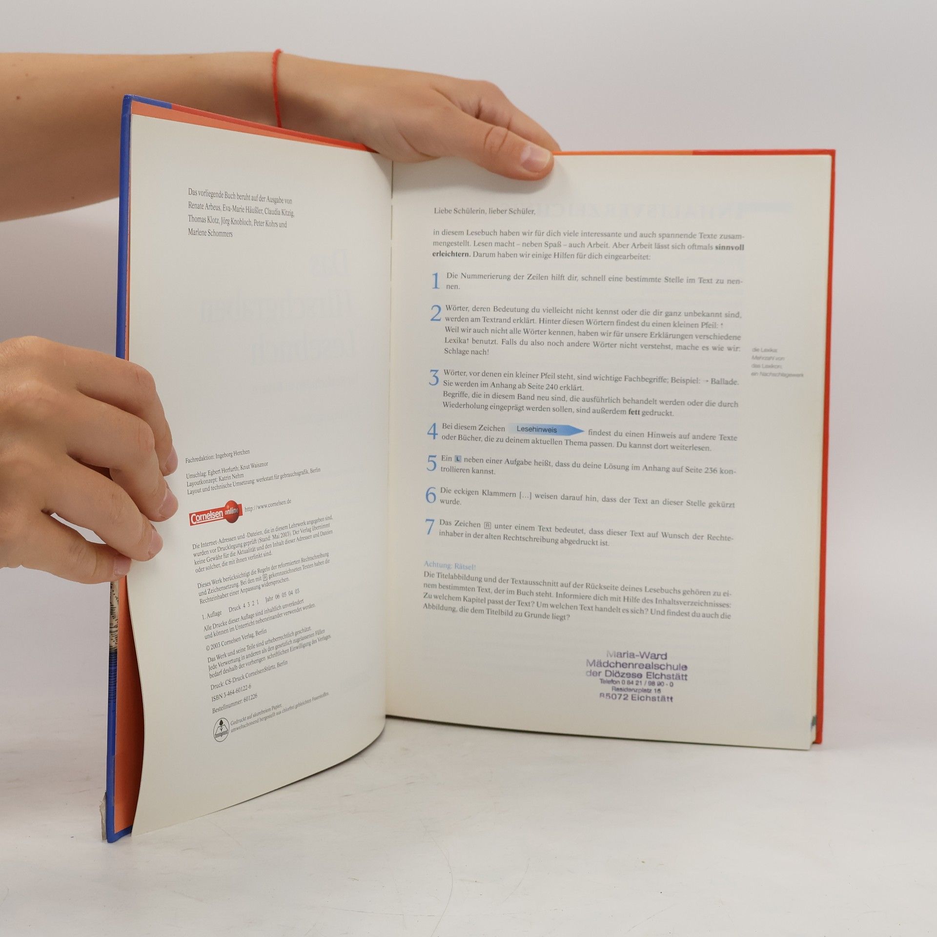 Realschule Bayern - 9: Das Hirschgraben Lesebuch