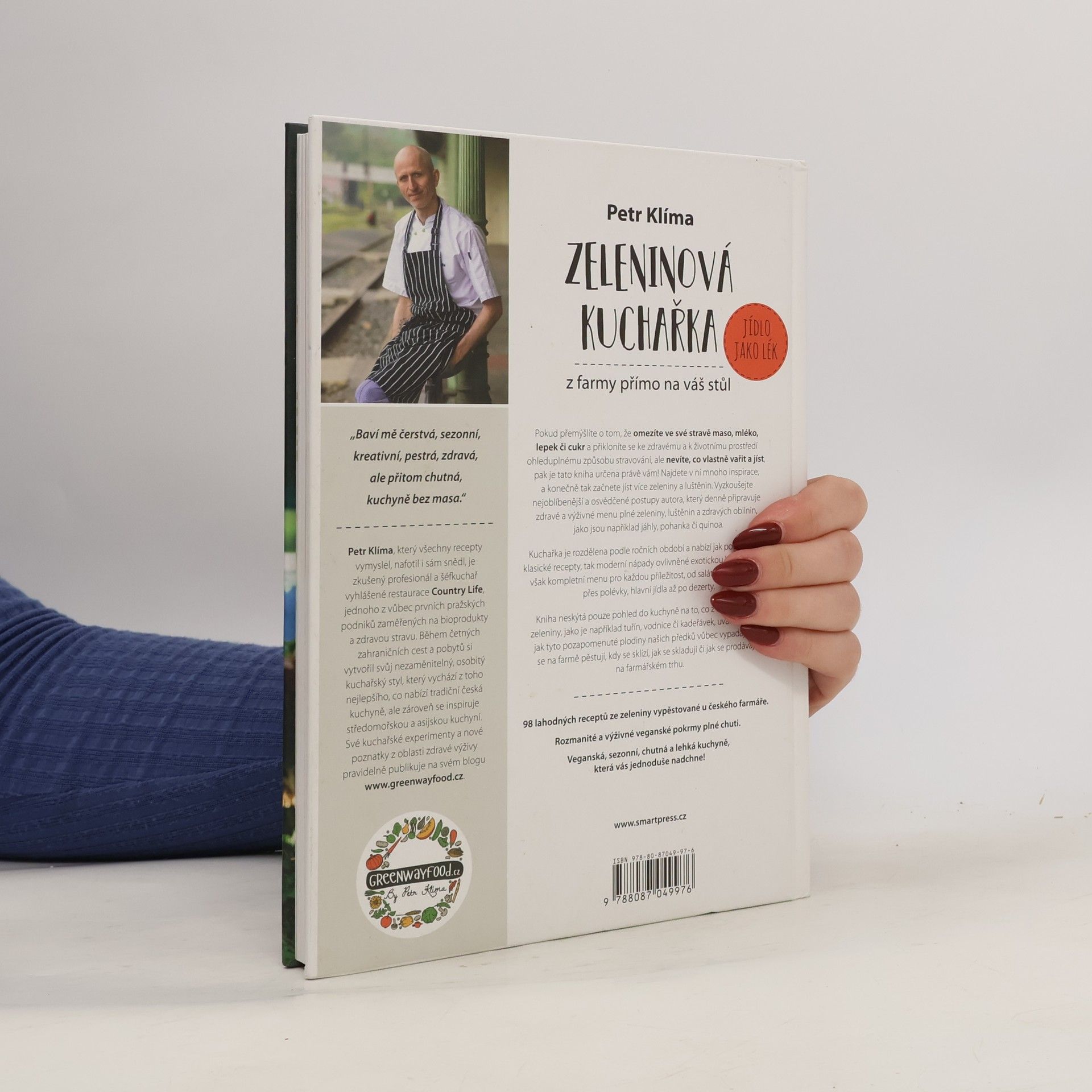 Petr Klíma Zeleninová kuchařka : z farmy přímo na váš stůl : bez masa, bez mléka, bez vajec, méně lepku, méně cukru