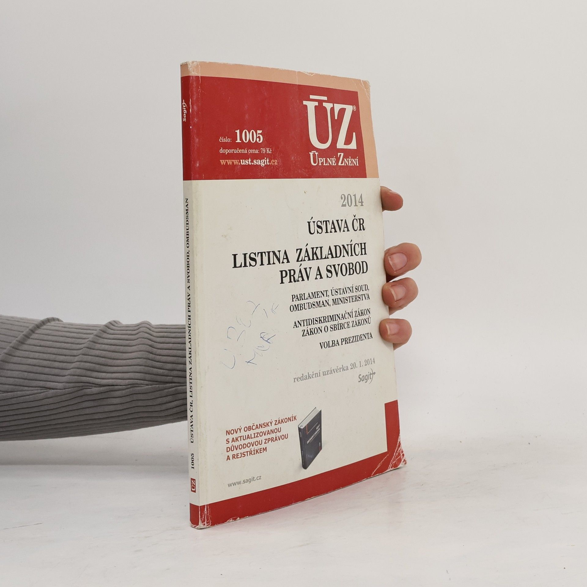 Various authors Ústava ČR. Listina základních práv a svobod.