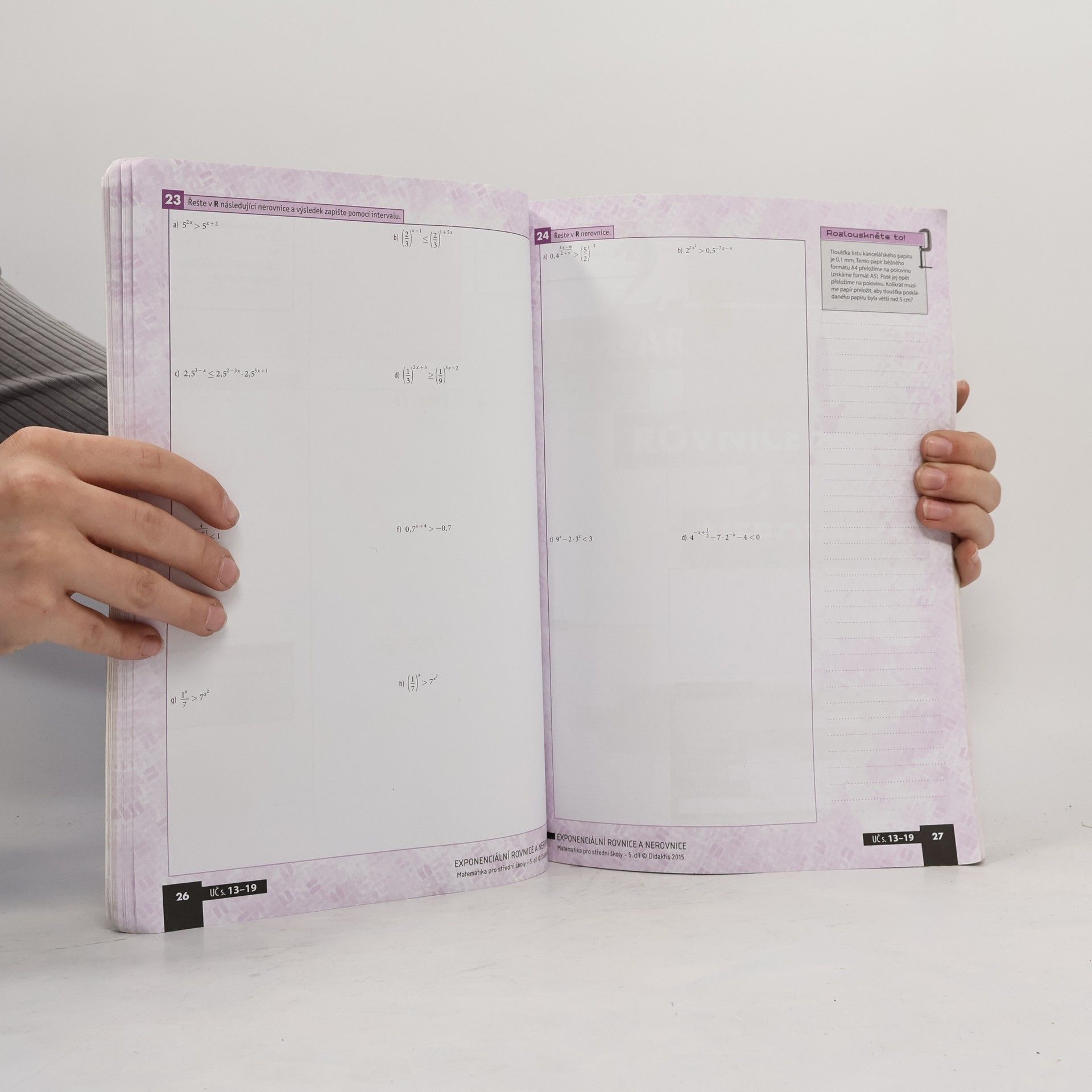 Čeněk Kodejška Matematika pro střední školy. 5. díl, Funkce II. Pracovní sešit