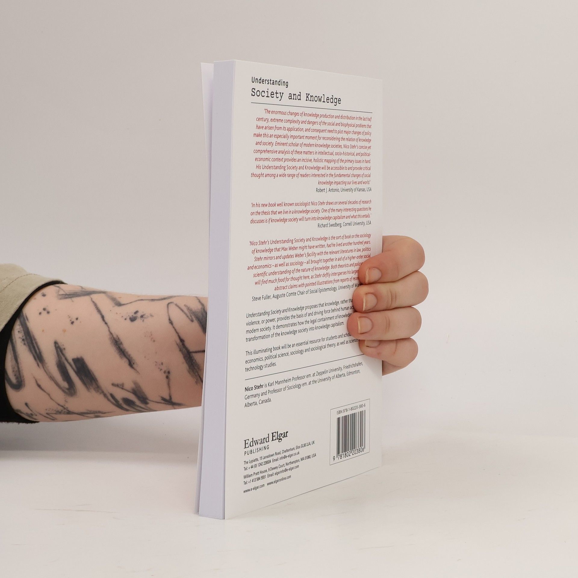 Nico Stehr Understanding Society and Knowledge