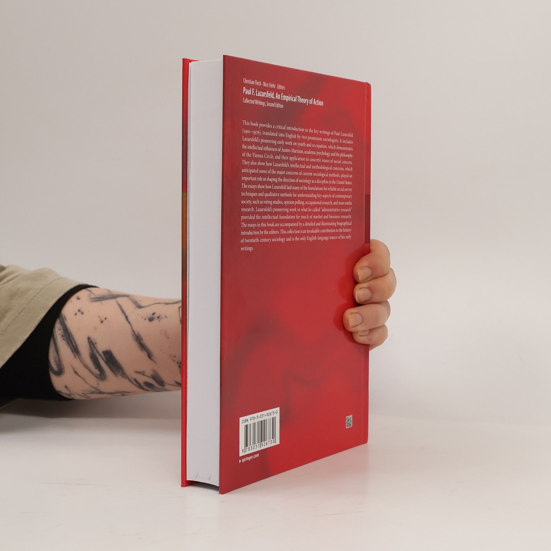 Christian Fleck Paul F. Lazarsfeld, An Empirical Theory of Action: Collected Writings - Second Edition