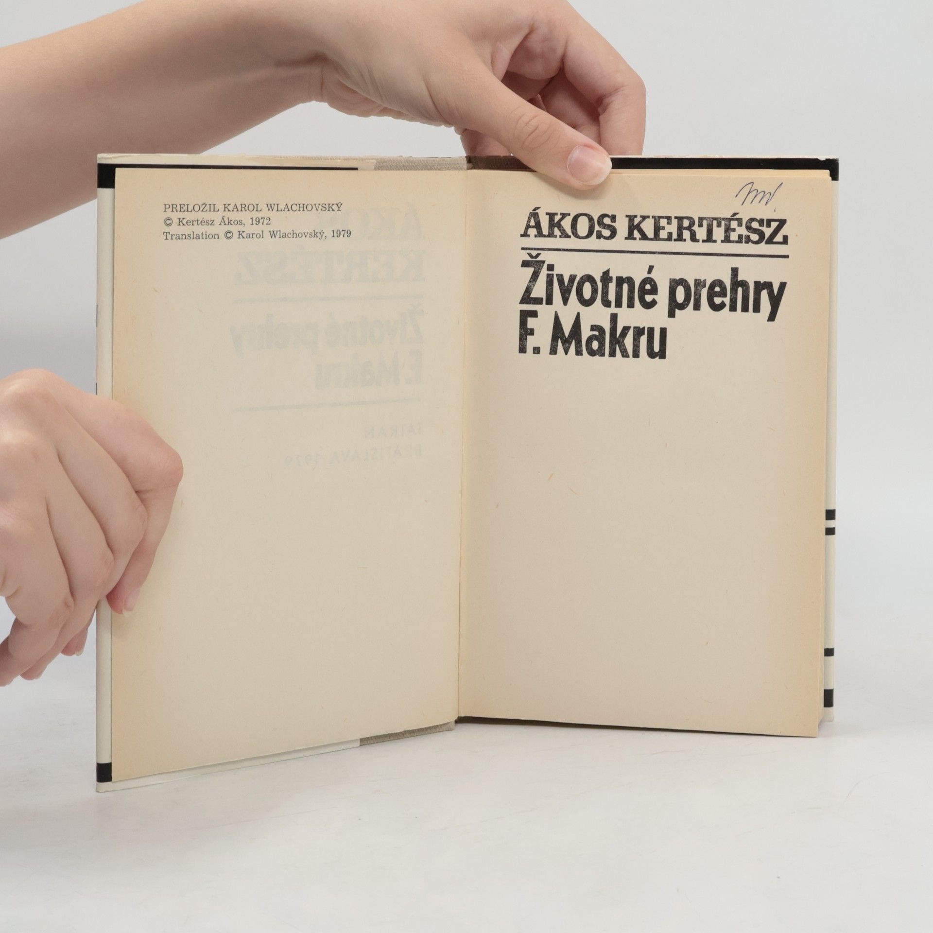 Ákos Kertész Životné prehry F. Makru
