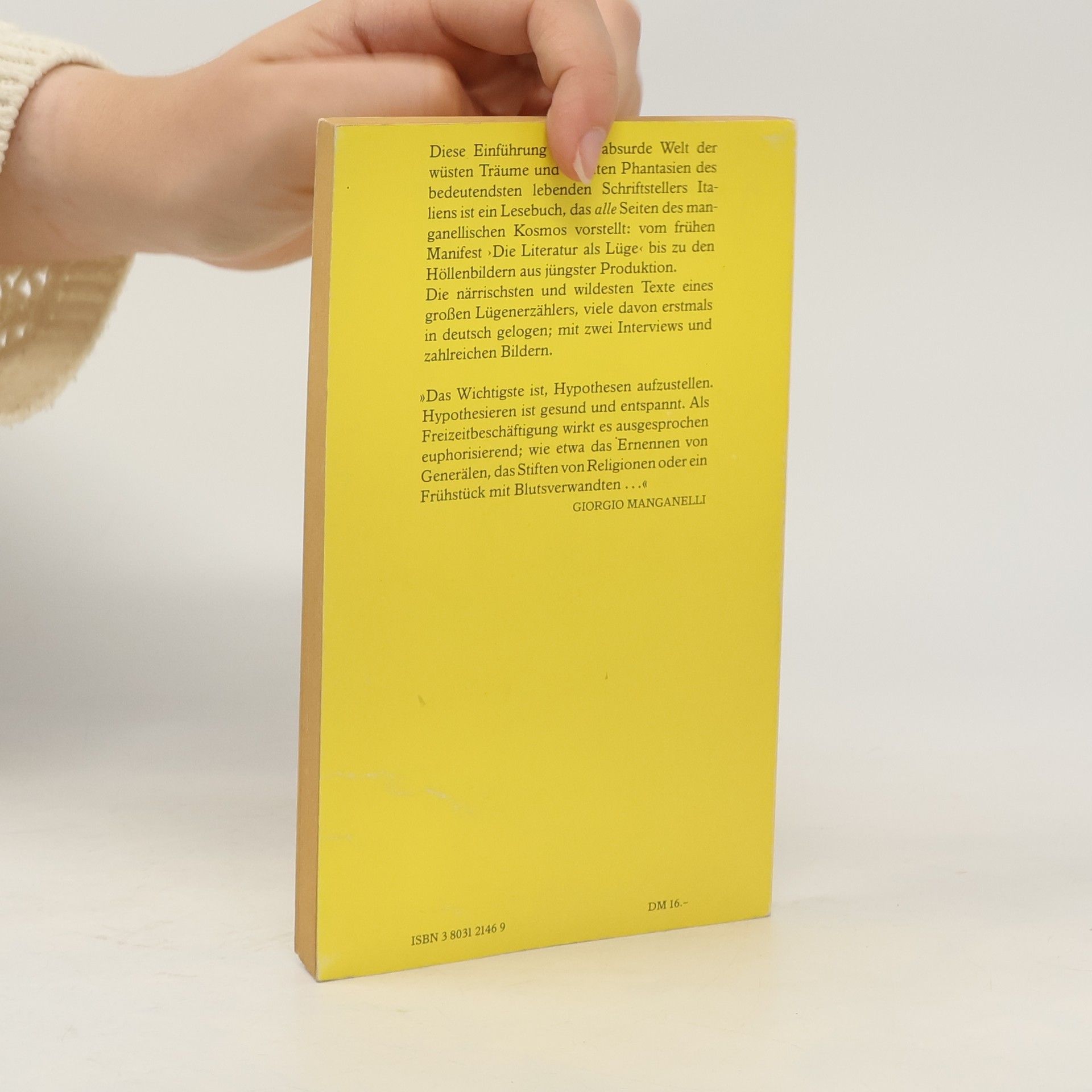 Giorgio Manganelli Giorgio Manganellis Lügenbuch