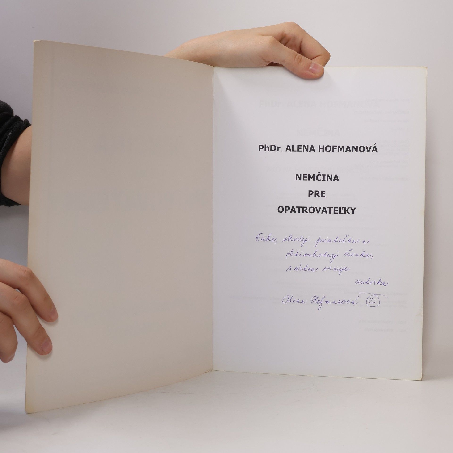 PhDr. Alena Hofmanová Nemčina pre opatrovateľky-3.vyd.-ako na hovorovú nemčinu