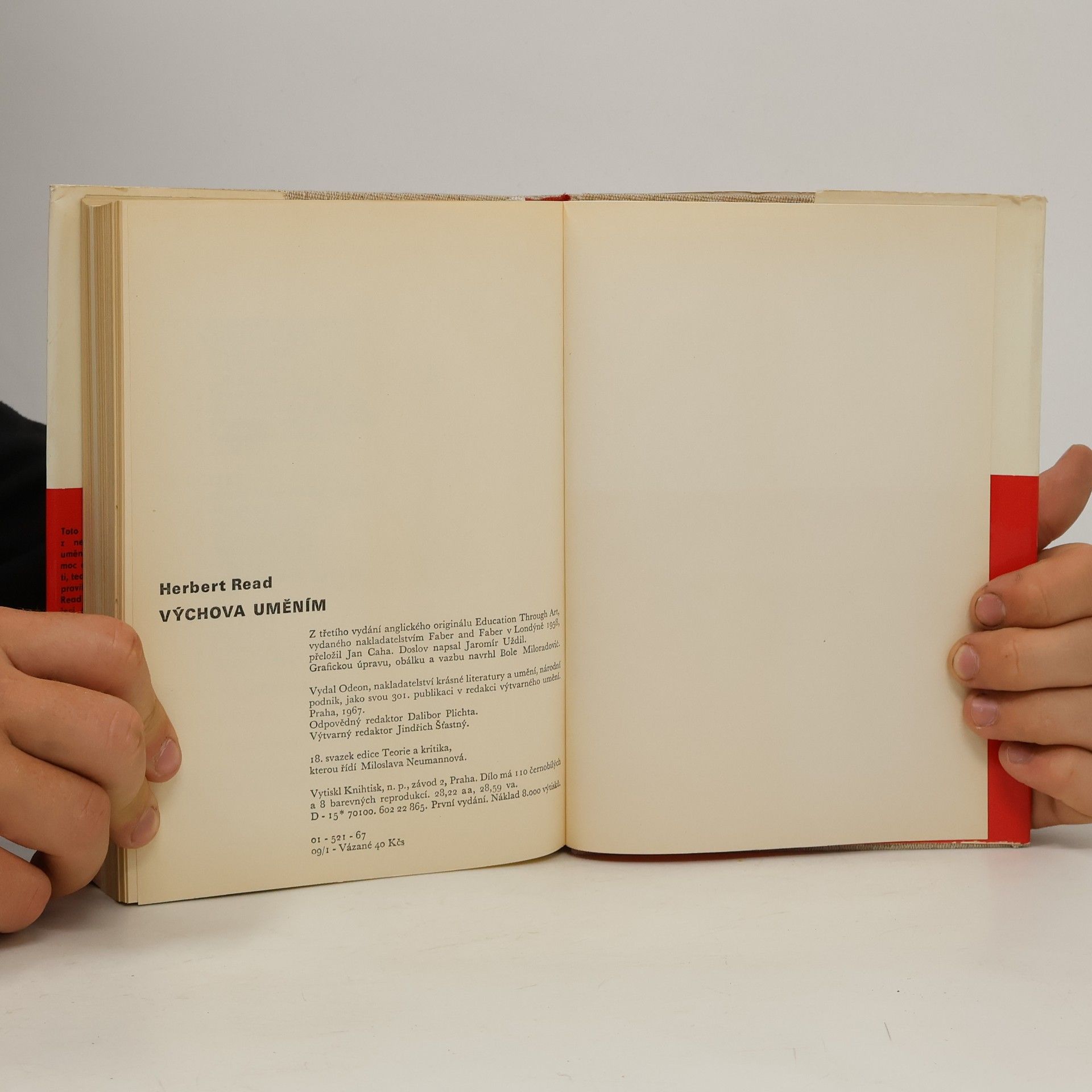 Herbert Edward Read Výchova uměním