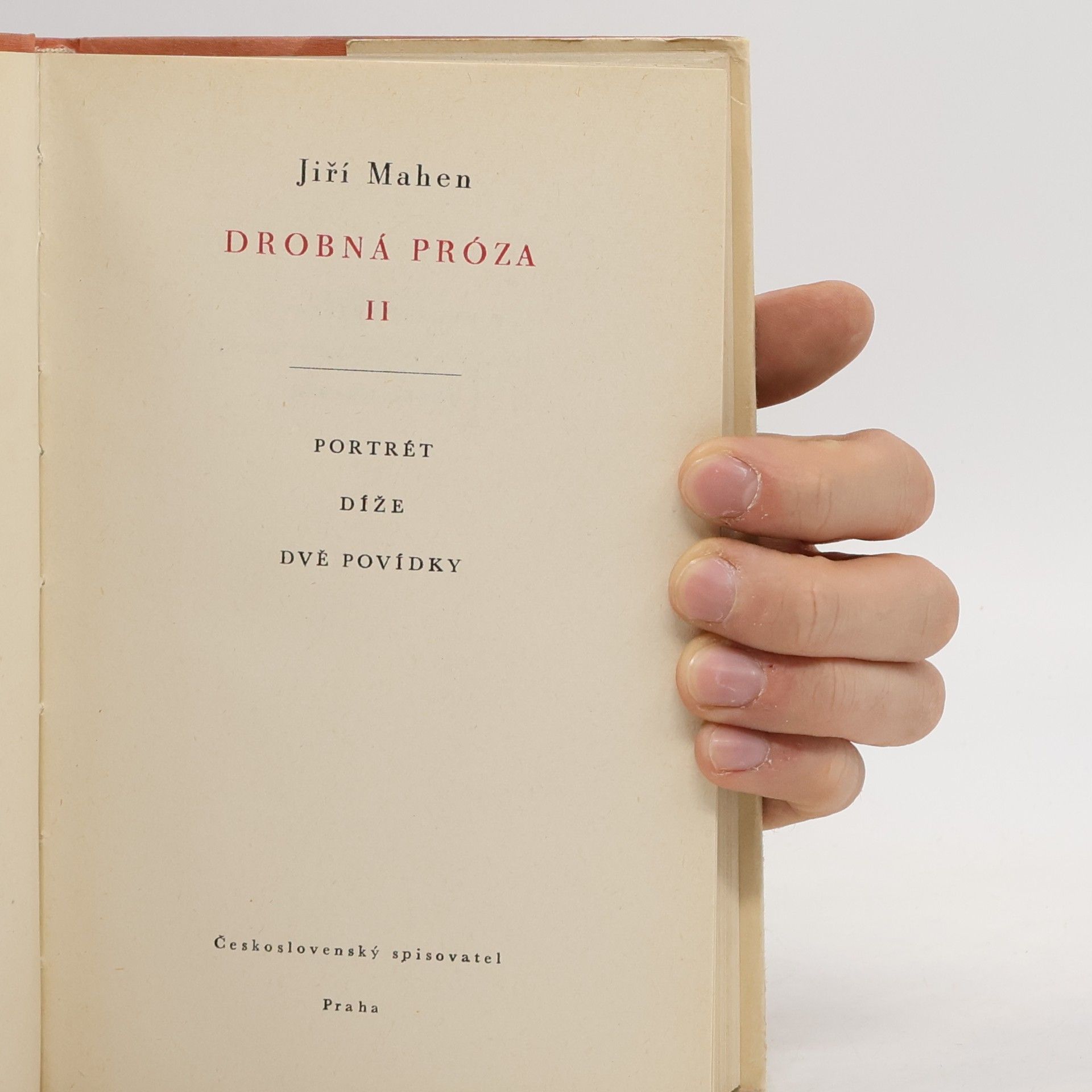 Jiří Mahen Drobná próza II.