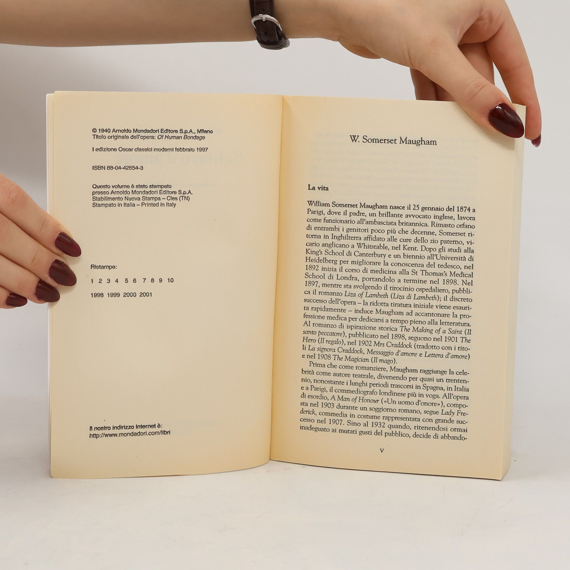 William Somerset Maugham Oscar classici moderni - 146: Schiavo d'amore