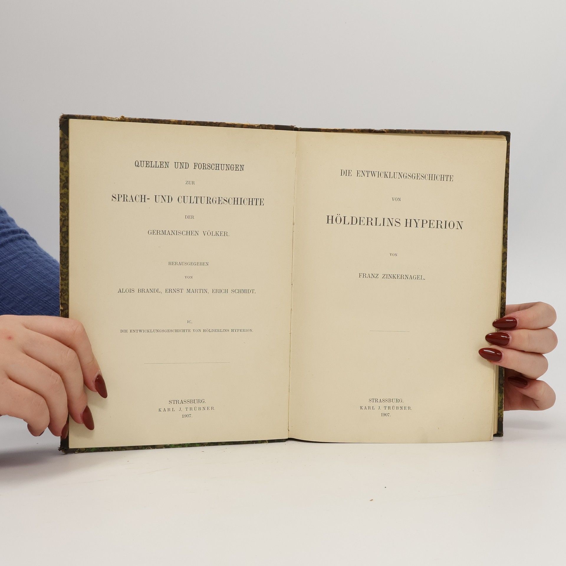 Franz Zinkernagel Die Entwicklungsgeschichte von Hölderlins Hyperion