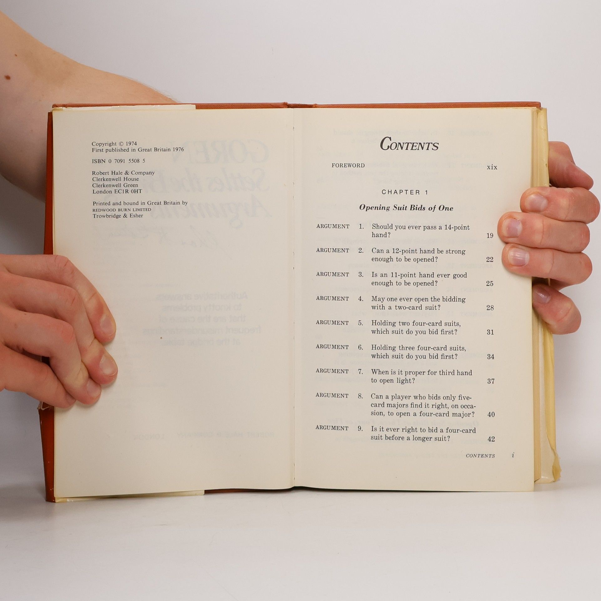 Charles Henry Goren Goren Settles the Bridge Arguments