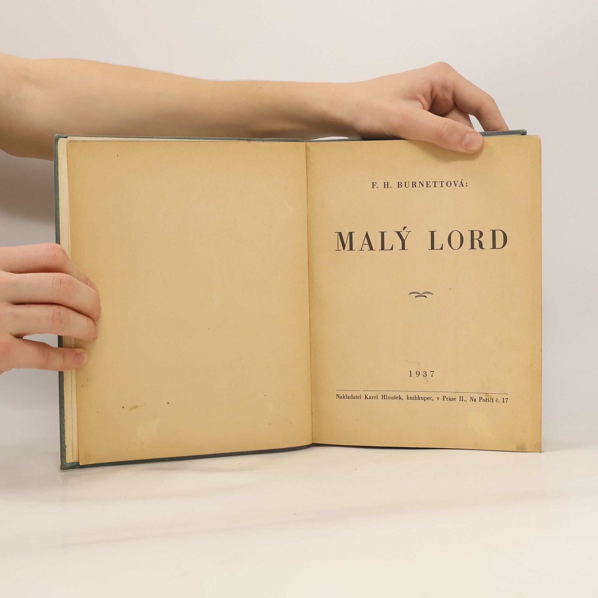 Frances Hodgson Burnett Malý lord