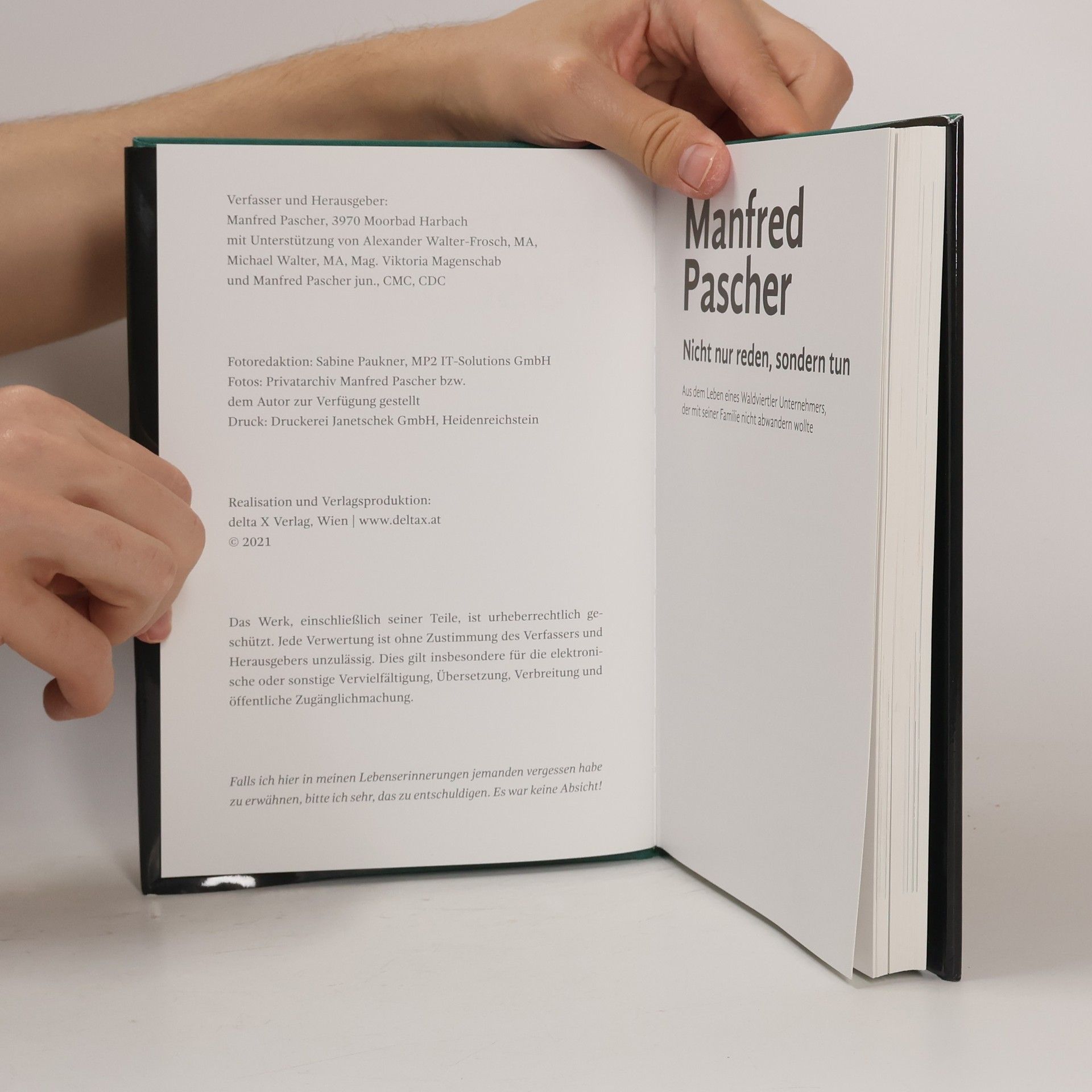 Various authors Manfred Pascher. Nicht nur reden, sondern tun