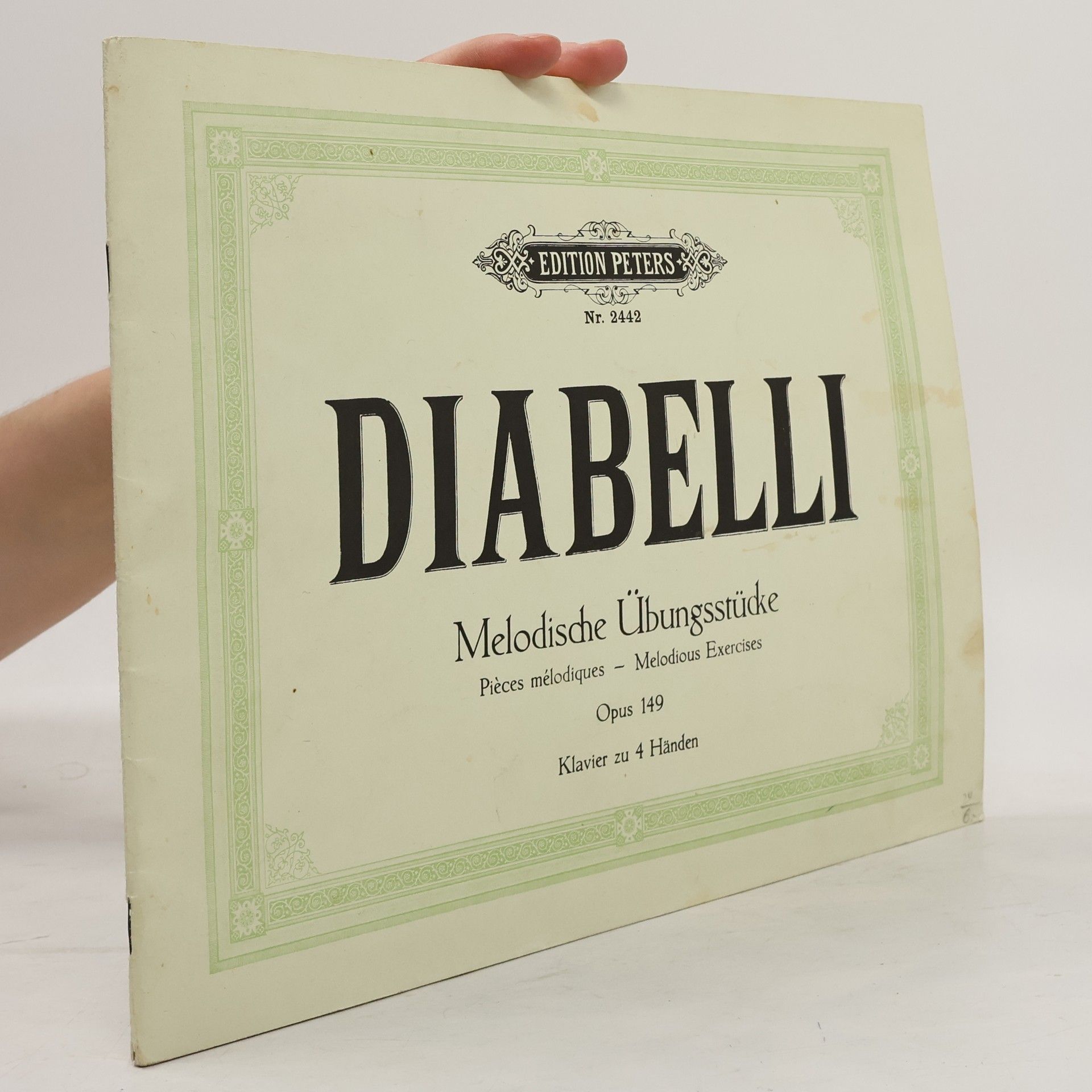 Various authors Diabelli. Melodische Übungsstücke. Opus 149