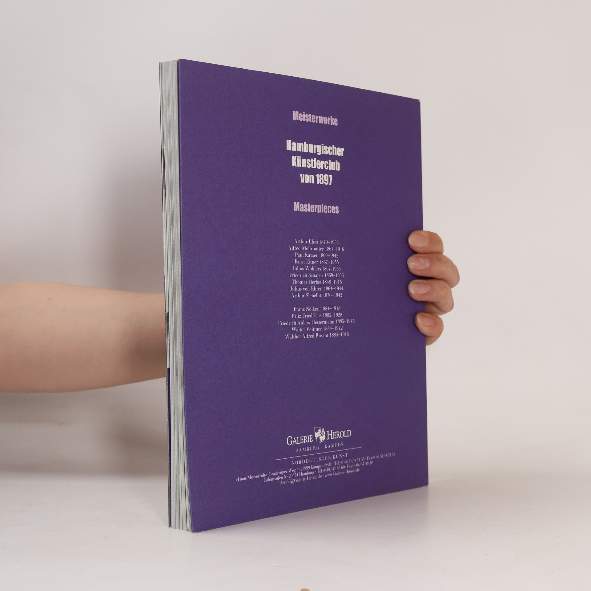 Autorenkollektiv Meisterwerke. Hamburgischer Künstlerclub von 1897