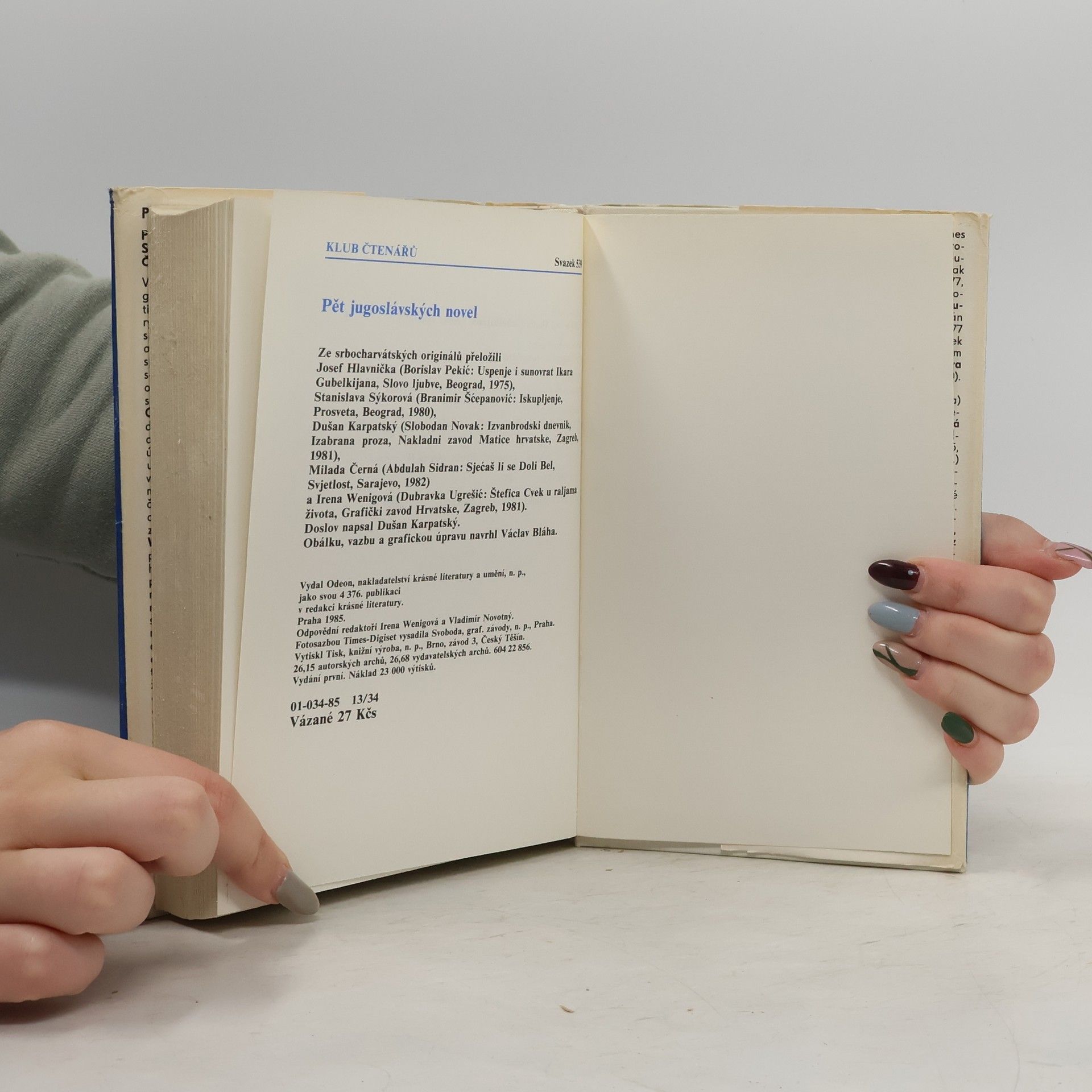 Autorenkollektiv Pět jugoslávských novel