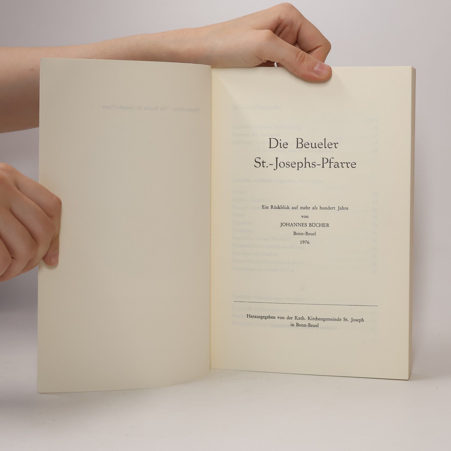 Johannes Bücher Die Beueler St.-Josephs-Pfarre