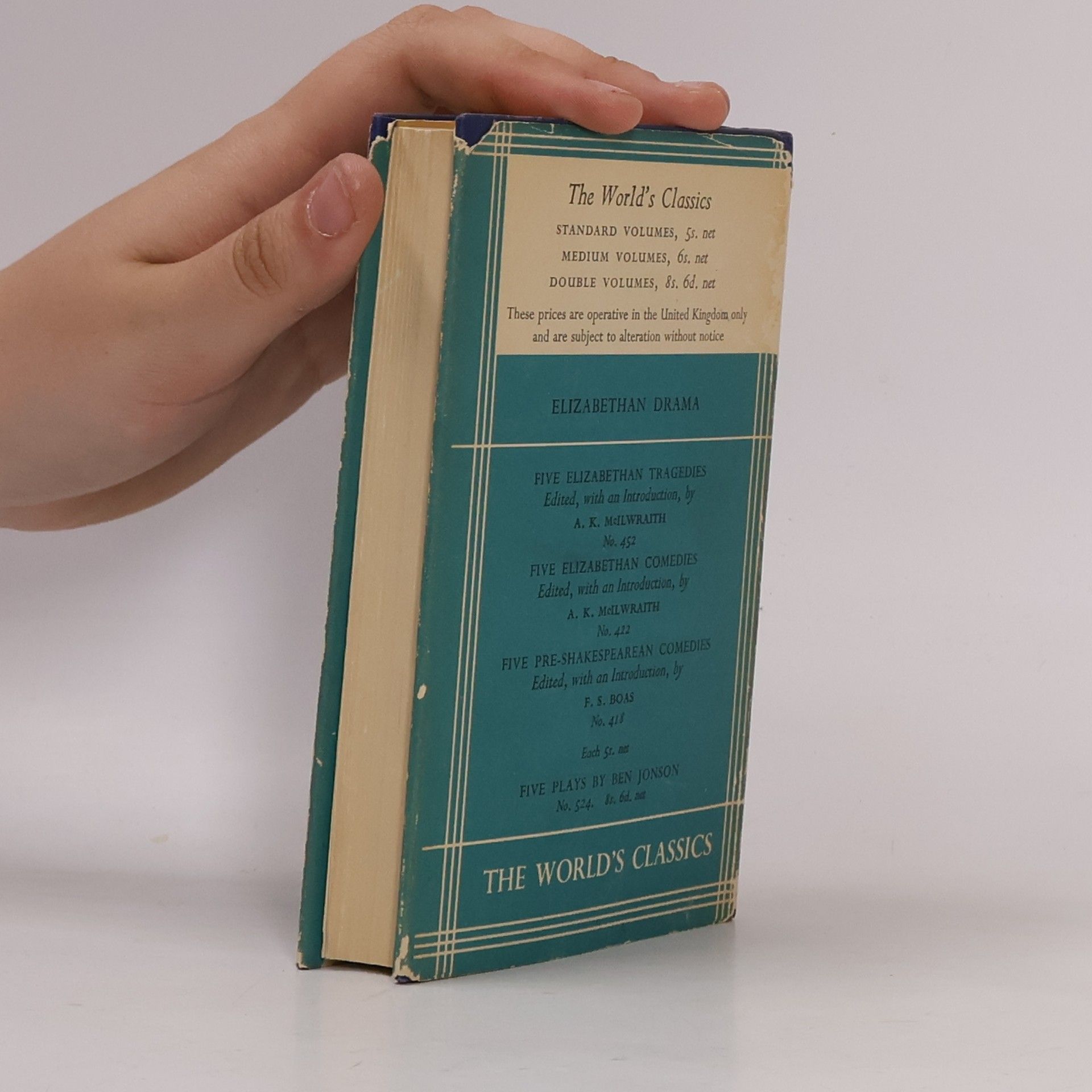 William Shakespeare Six Plays by Contemporaries of Shakespeare