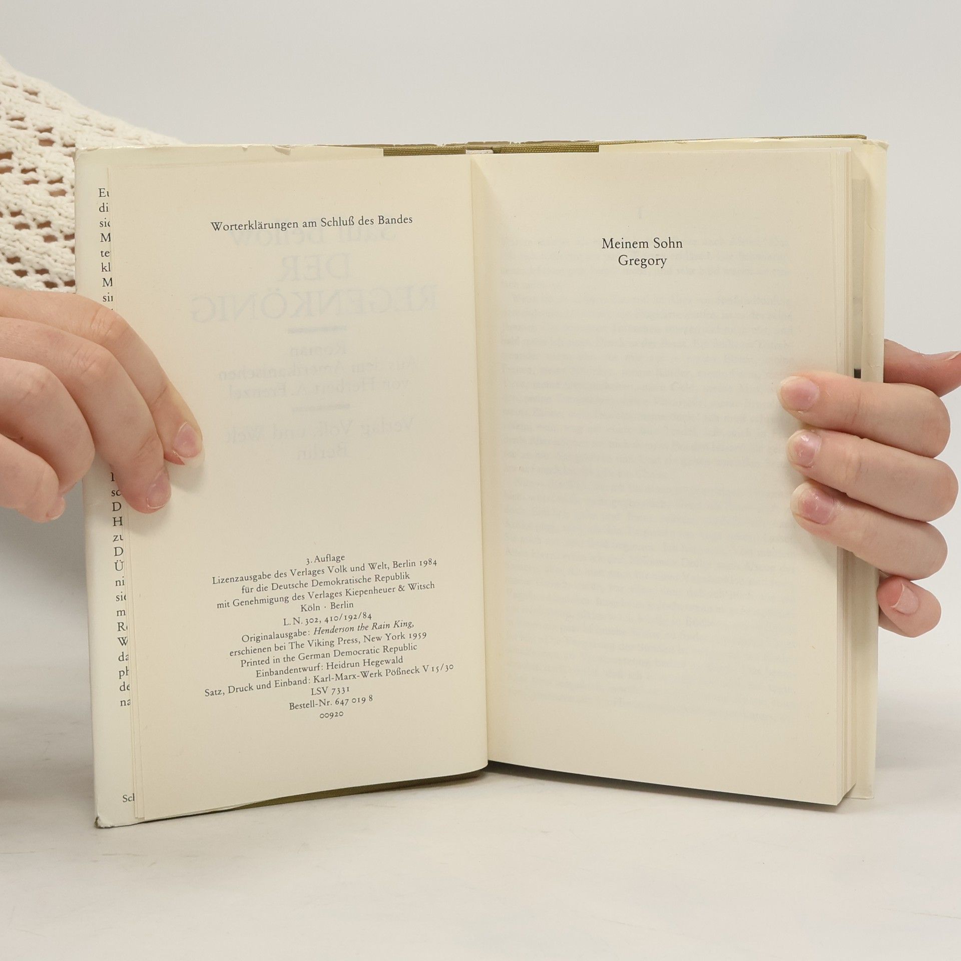 Saul Bellow Der Regenkönig