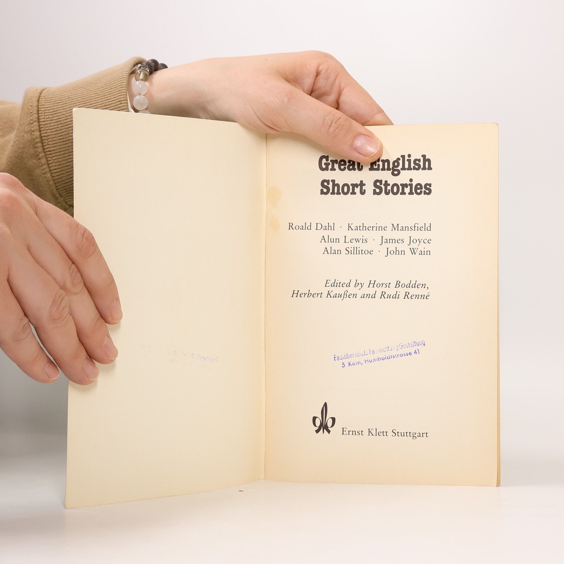 Horst Bodden Great English Short Stories. Roald Dahl, Katherine Mansfield, Alun Lewis u. a.