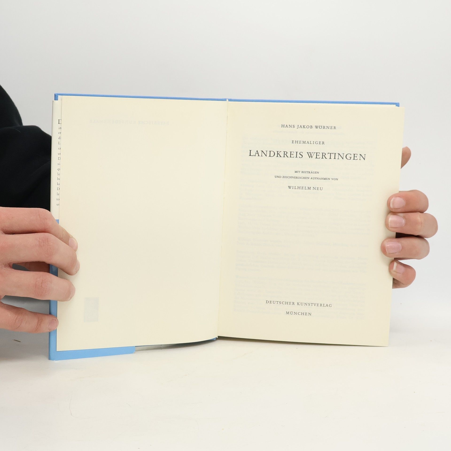 Hans Jakob Wörner Bayerische Kunstdenkmale: Ehemaliger Landkreis Wertingen