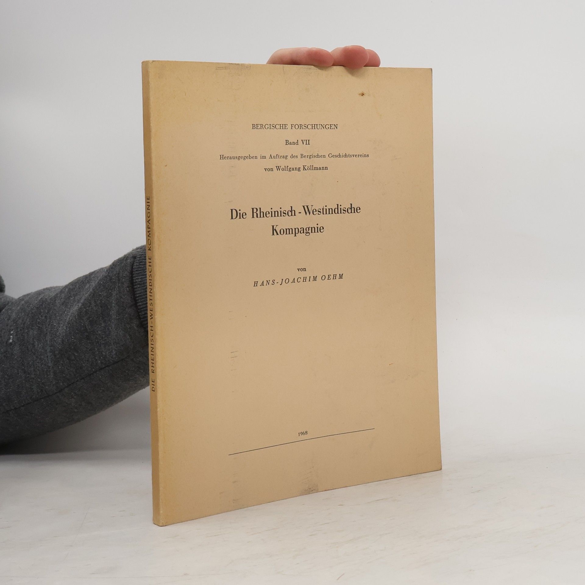 Hans-Joachim Oehm Die Rheinisch-Westindische Kompagnie