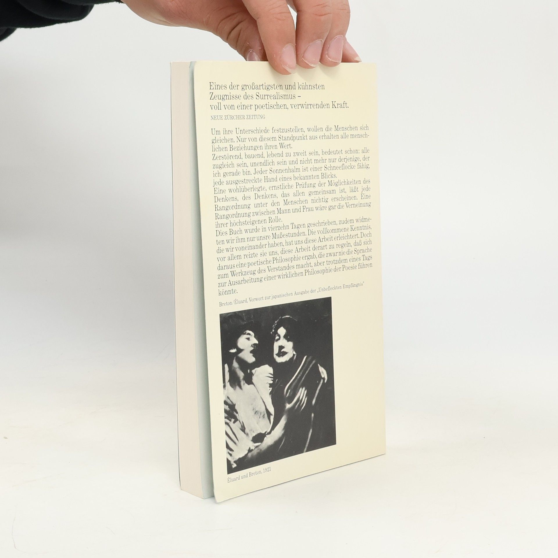 André Breton Die unbefleckte Empängnis. L'Immaculée Conception