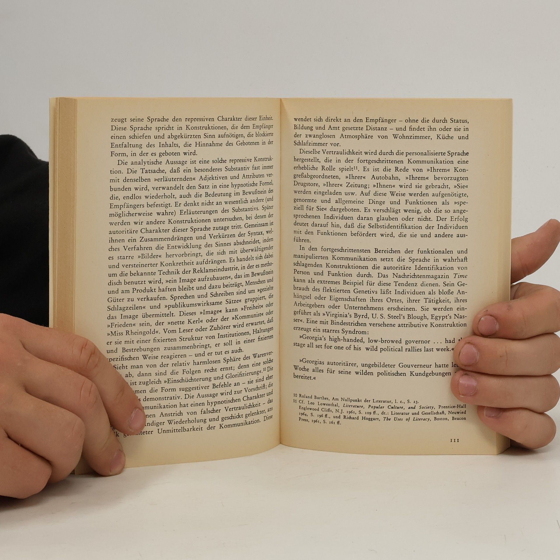 Herbert Marcuse Der eindimensionale Mensch