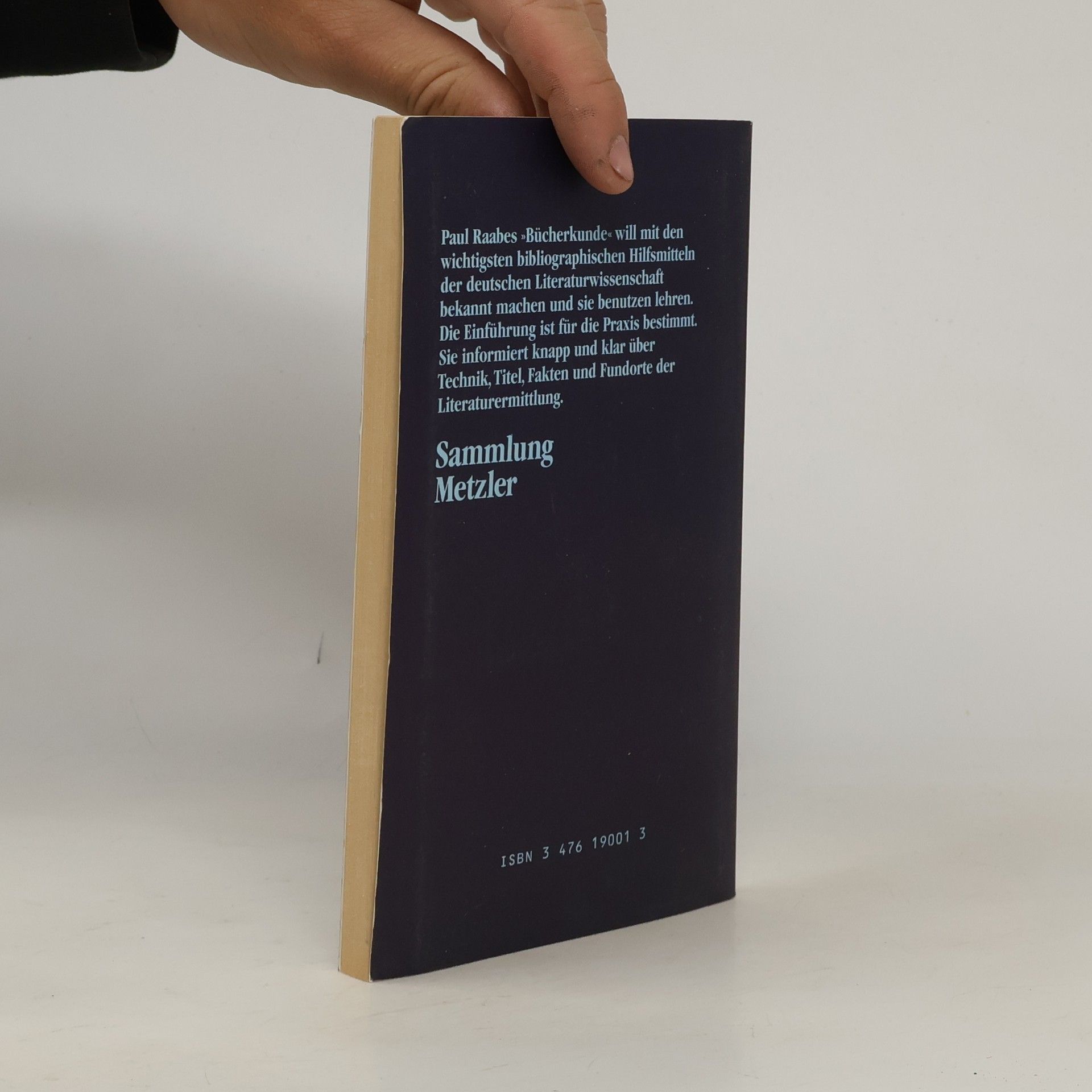 Paul Raabe Einführung in die Bücherkunde zur deutschen Literaturwissenschaft