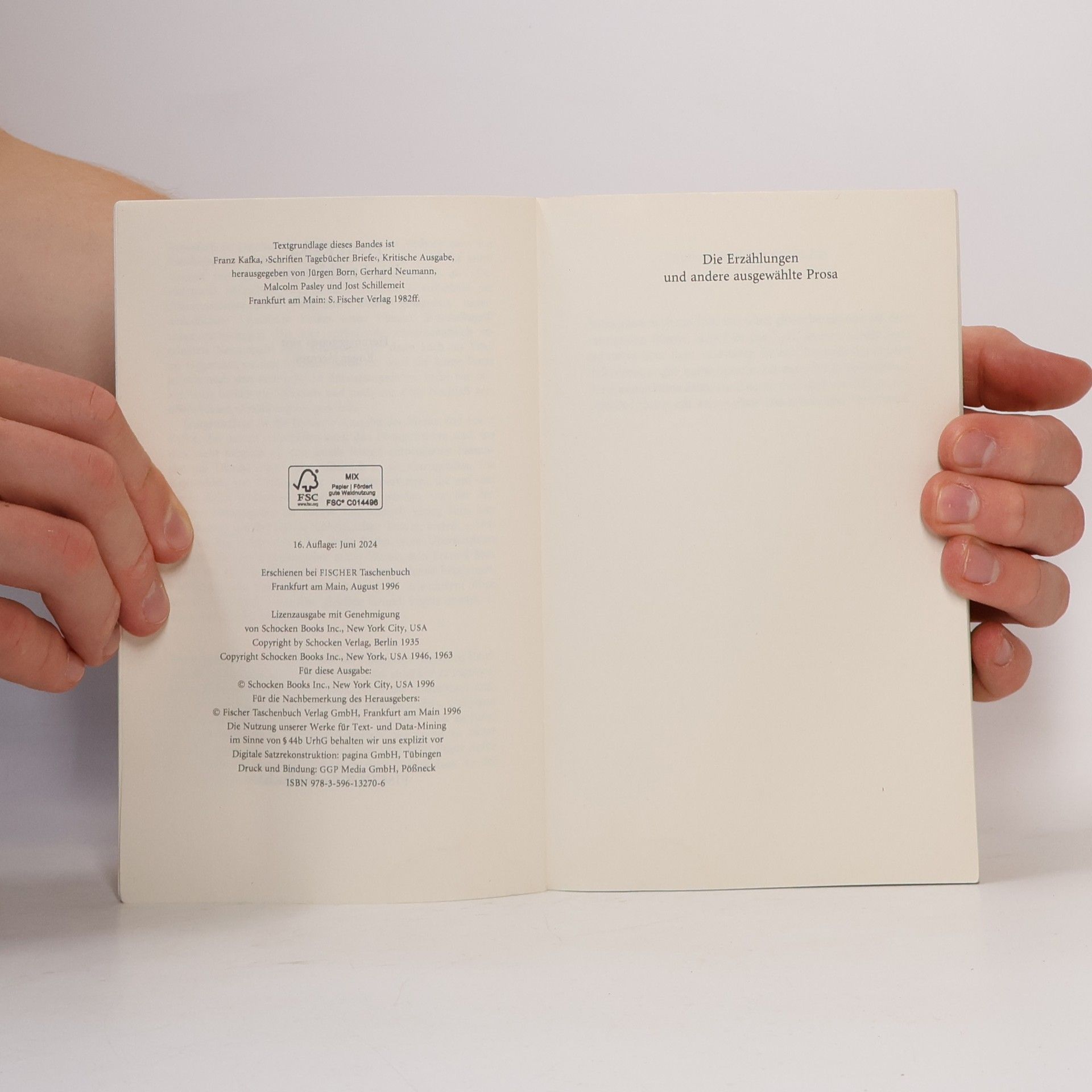 Franz Kafka Die Erzählungen