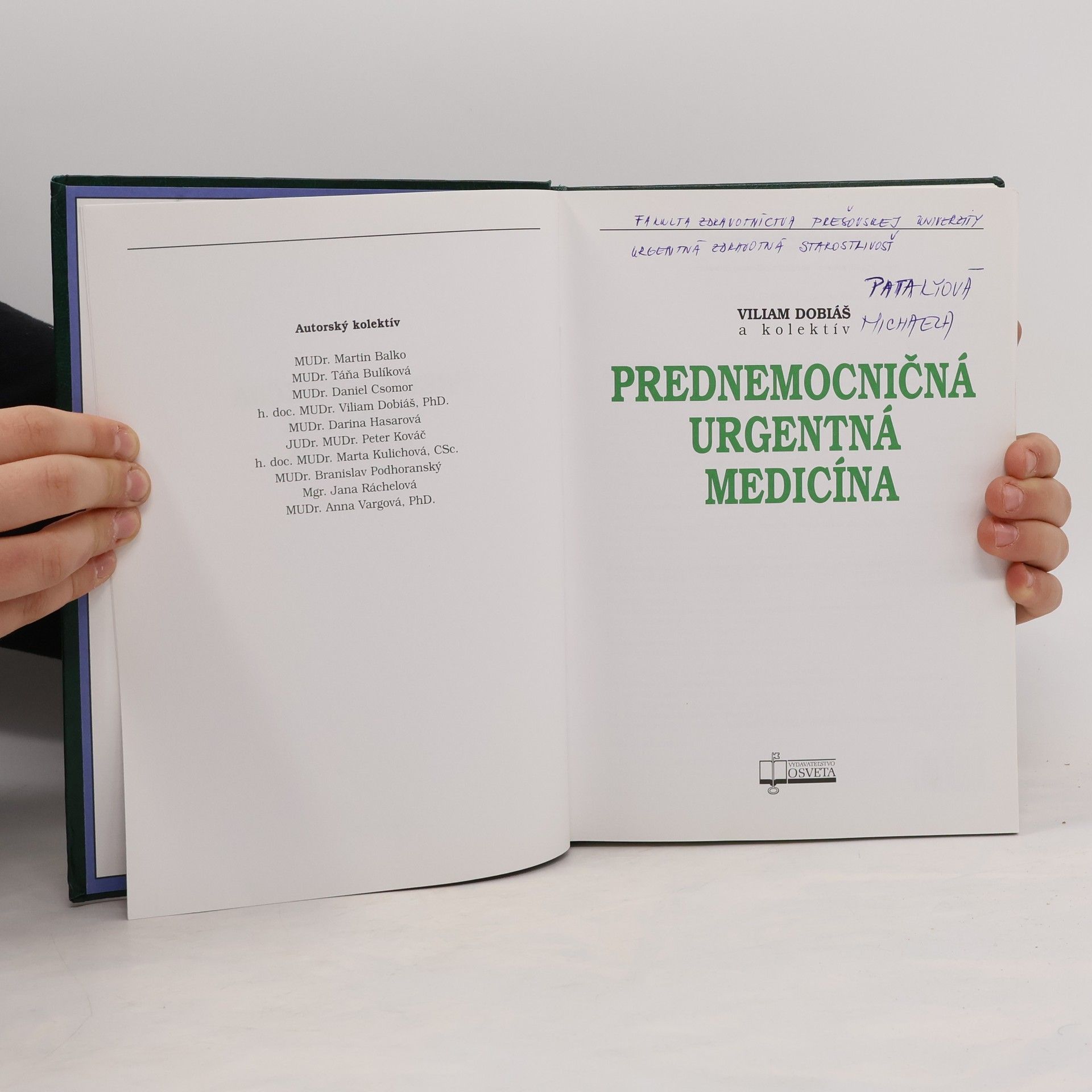Viliam Dobiáš Prednemocničná urgentná medicína
