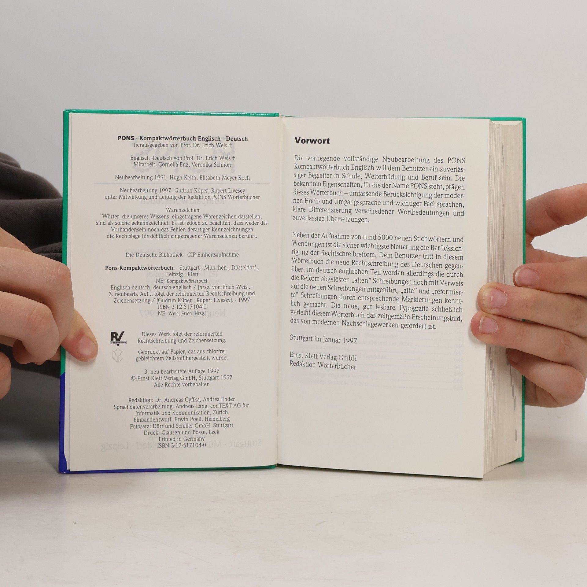 Erich Weis PONS Kompaktwörterbuch Englisch