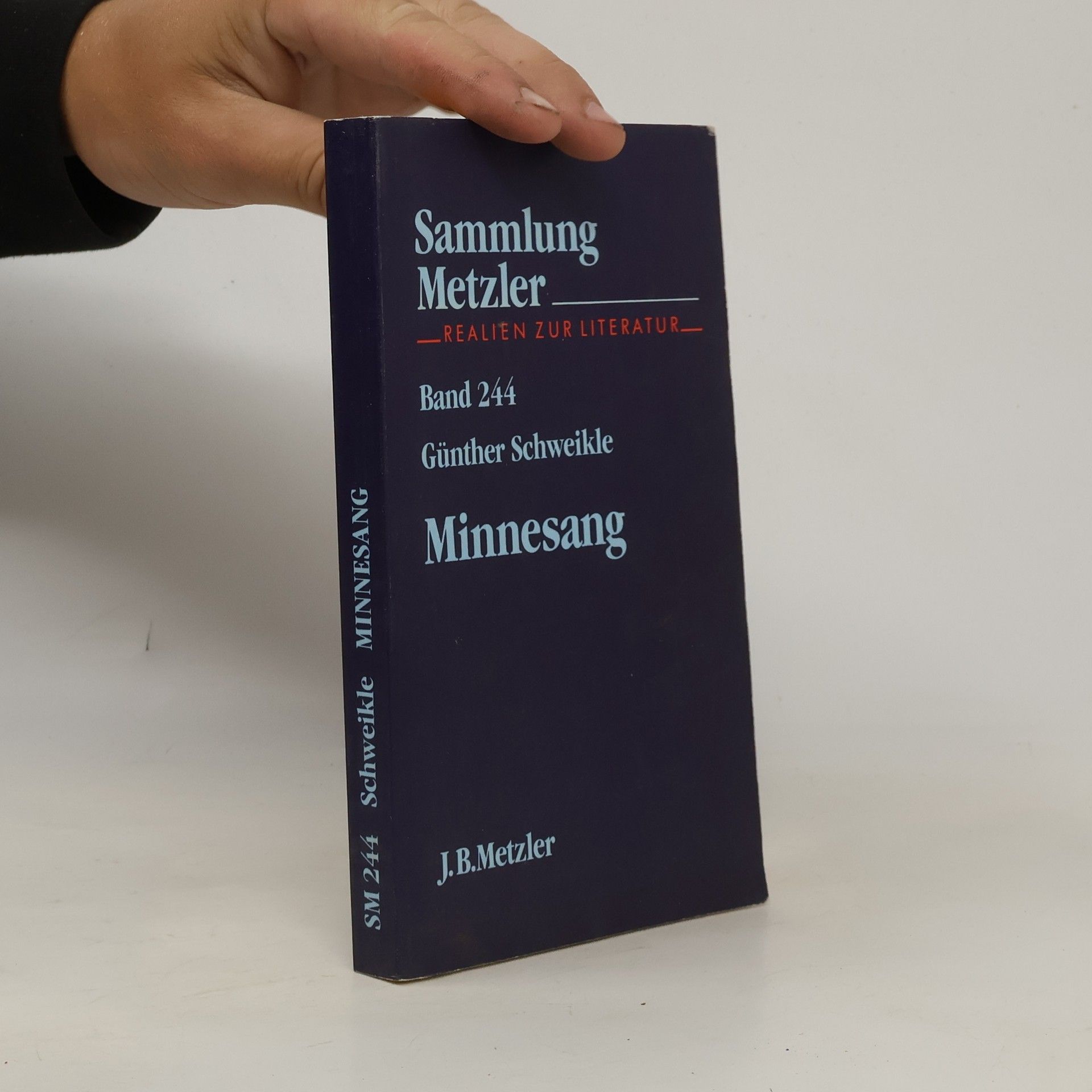 Günther Schweikle Sammlung Metzler - 244: Minnesang