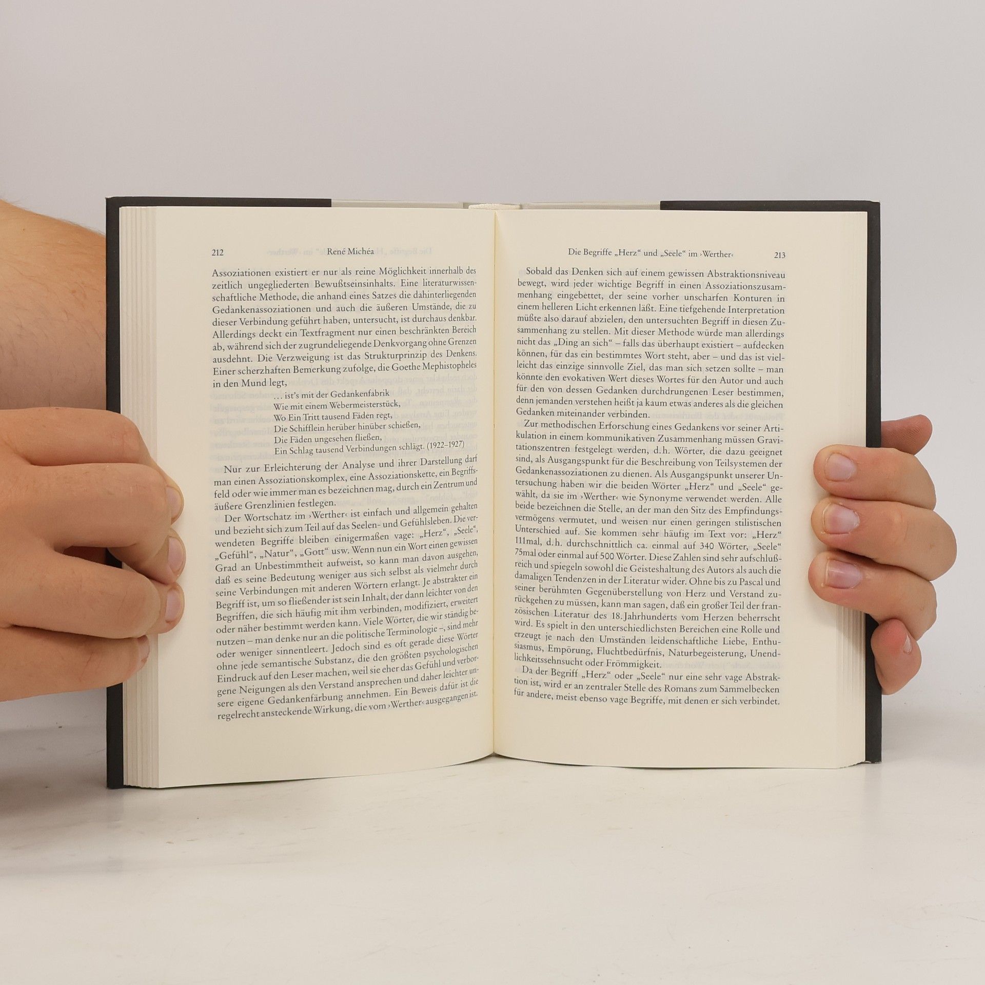 Hans Peter Herrmann Wege der Forschung: Goethes "Werther"