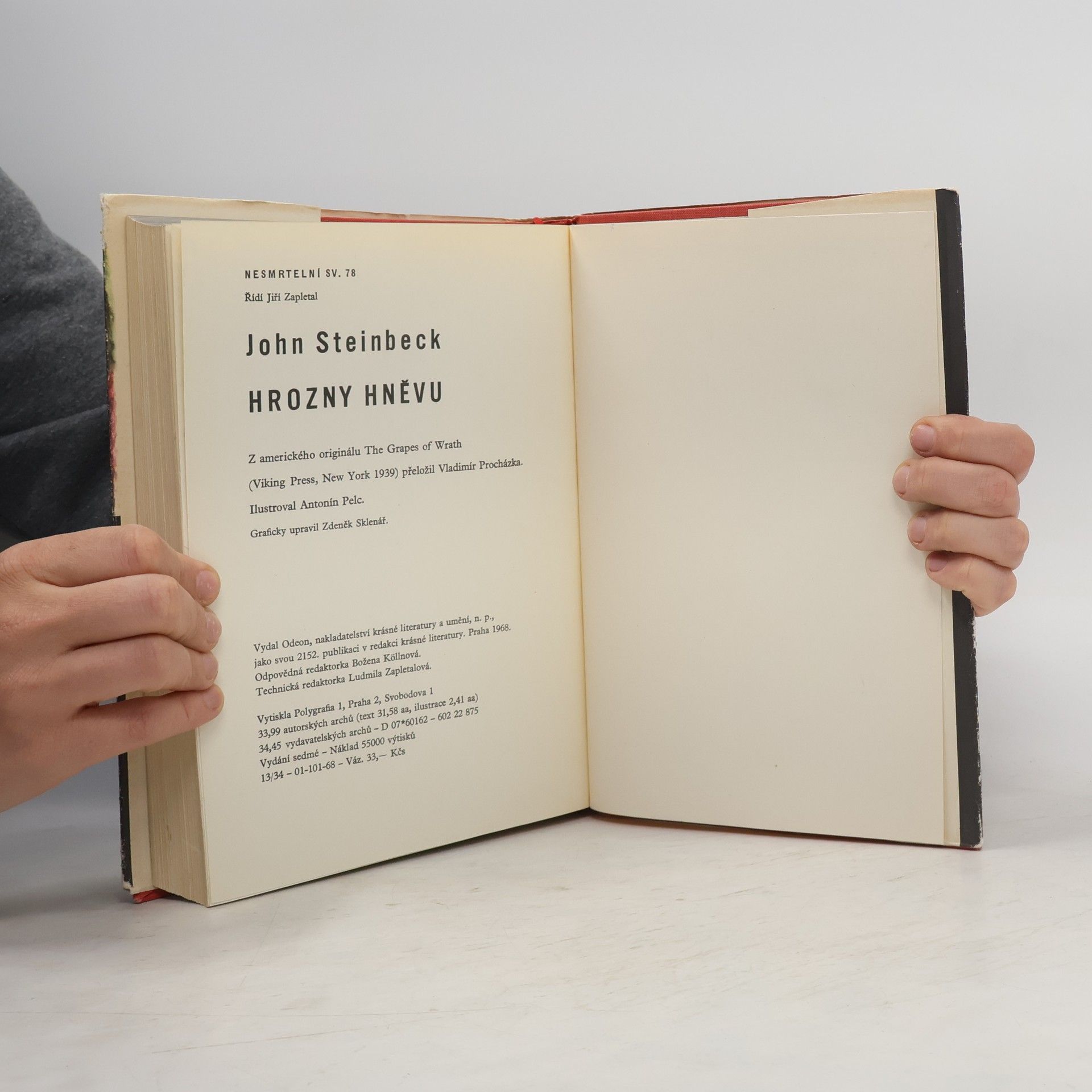 John Steinbeck Hrozny hněvu