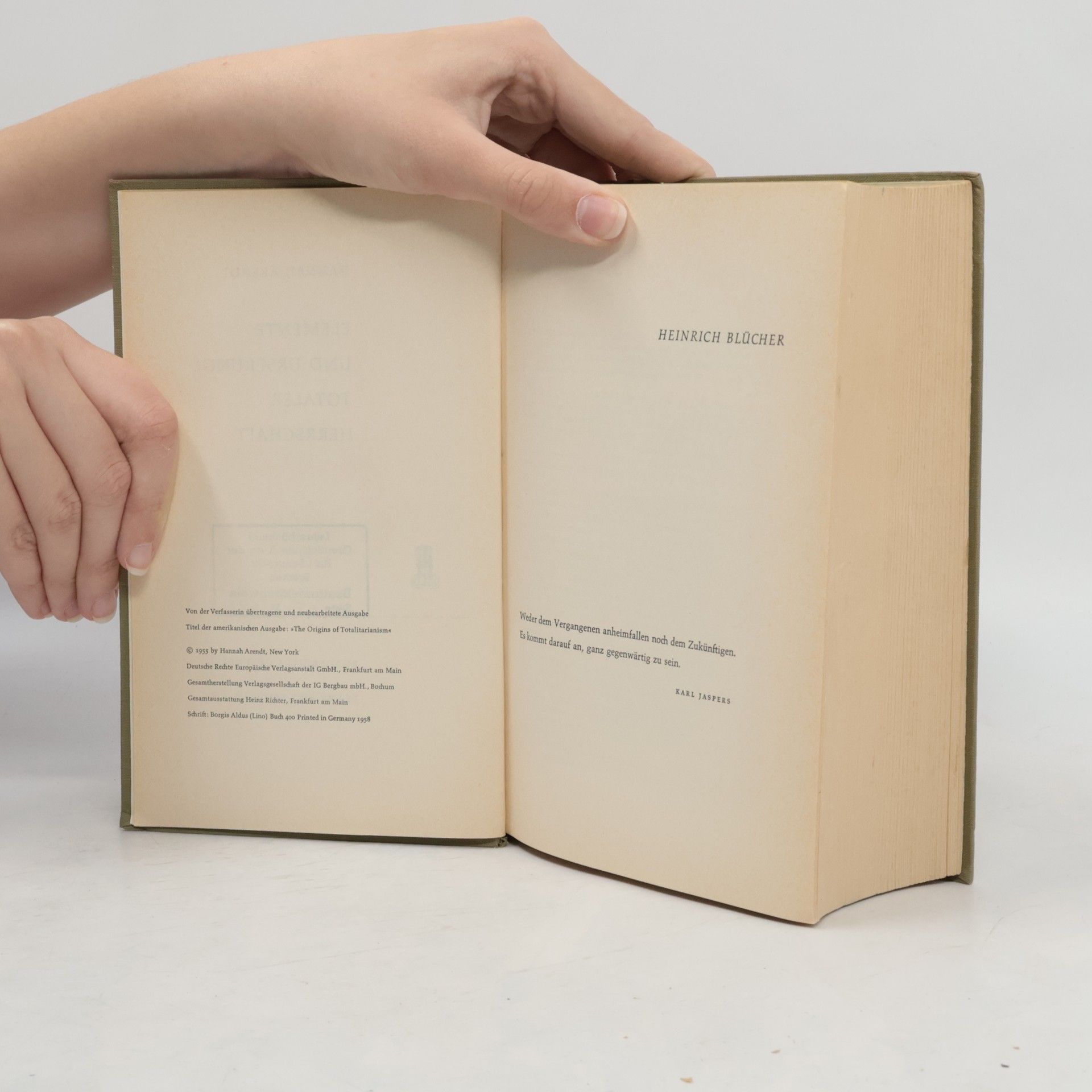 Hannah Arendt Elemente und Ursprünge totaler Herrschaft