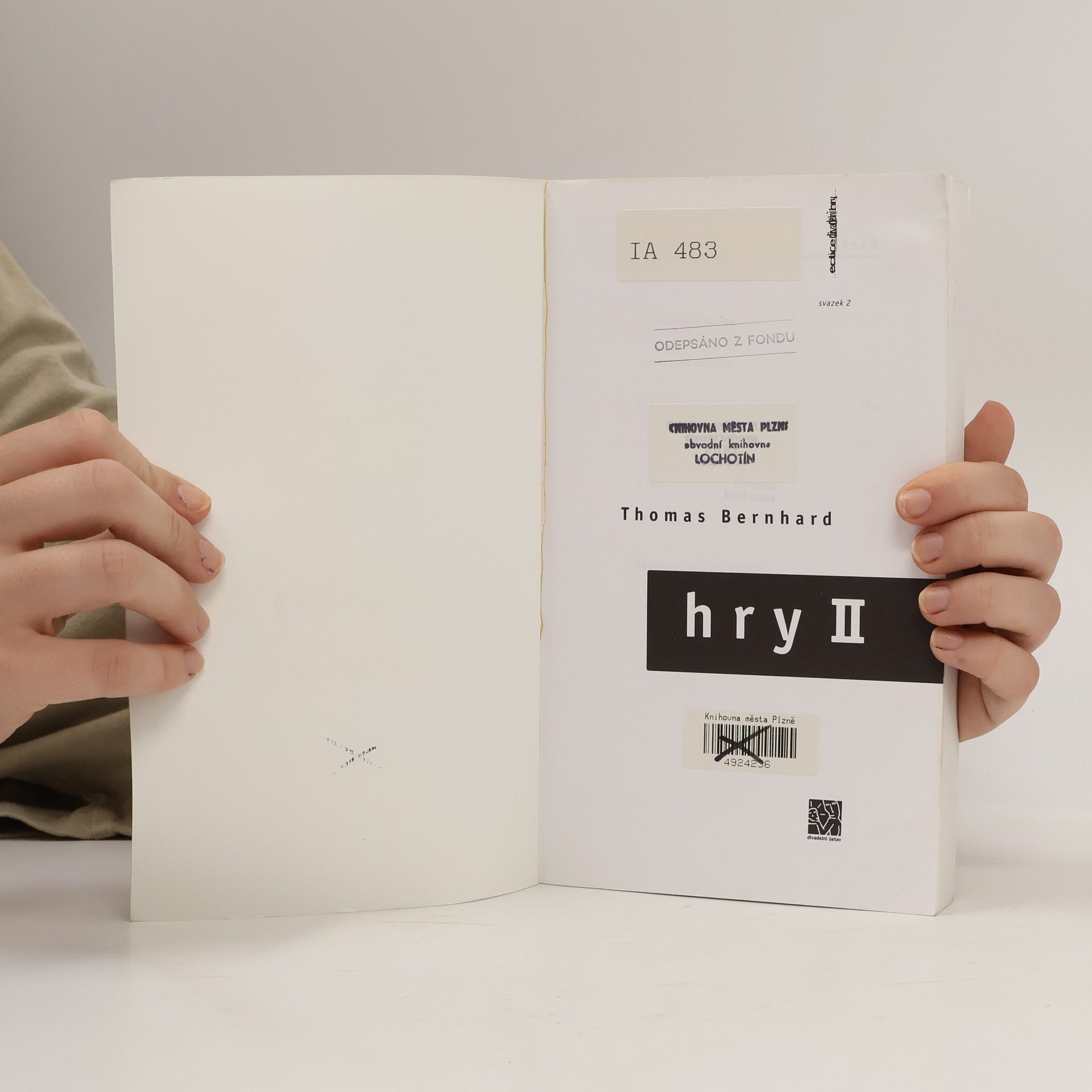 Thomas Bernhard Hry. 2. díl.