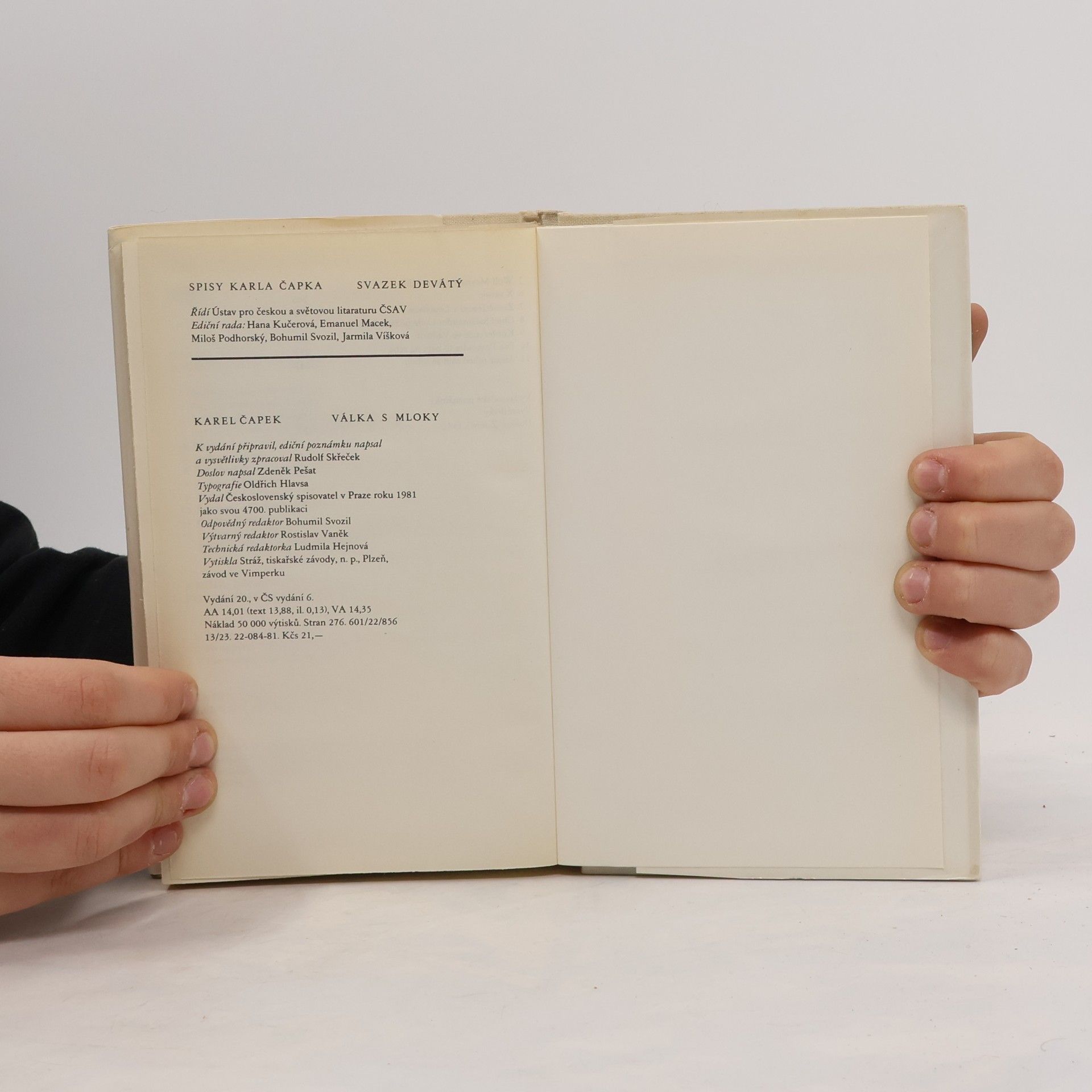 Karel Čapek Válka s mloky