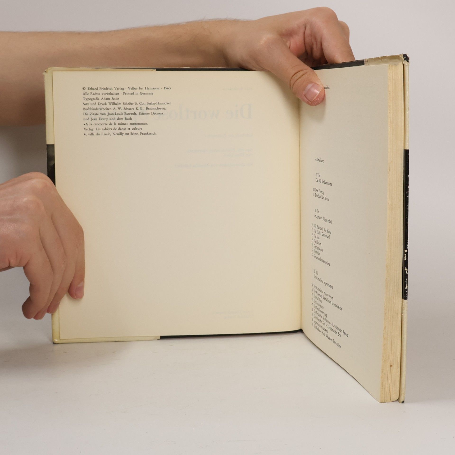 Jean Soubeyran Die wortlose Sprache. Lehrbuch der Pantomime