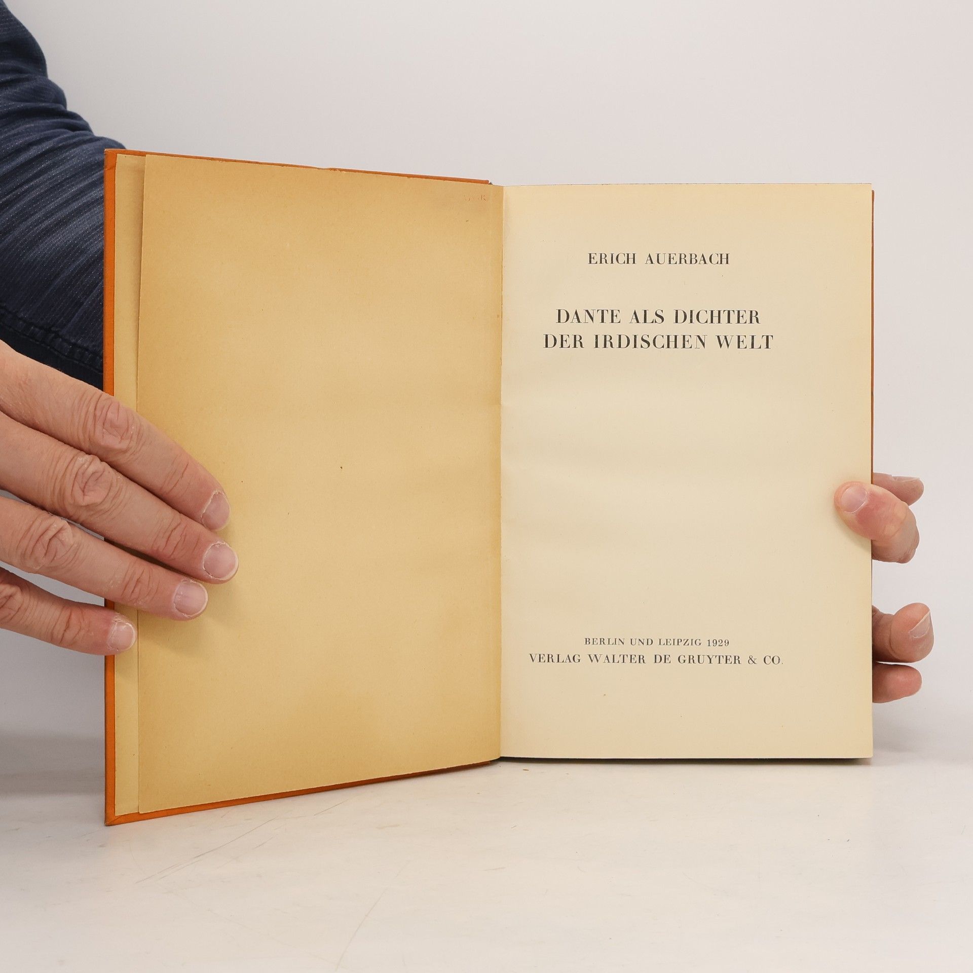 Erich Auerbach Dante als Dichter der Irdischen Welt