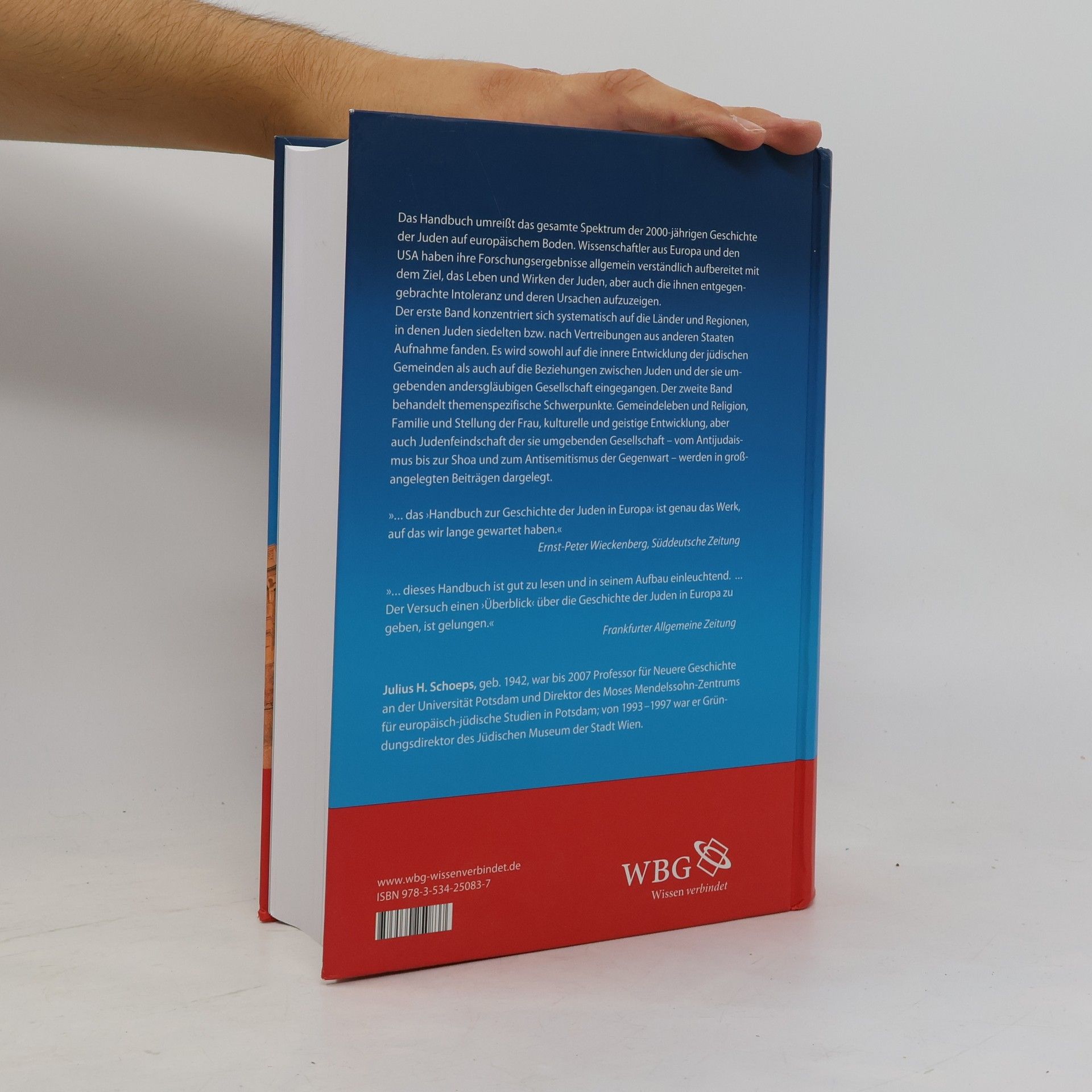 Elke-Vera Kotowski Handbuch zur Geschichte der Juden in Europa. (2 Bände in einem Buch). I: Länder und Regionen. II: Religion, Kultur, Alltag.