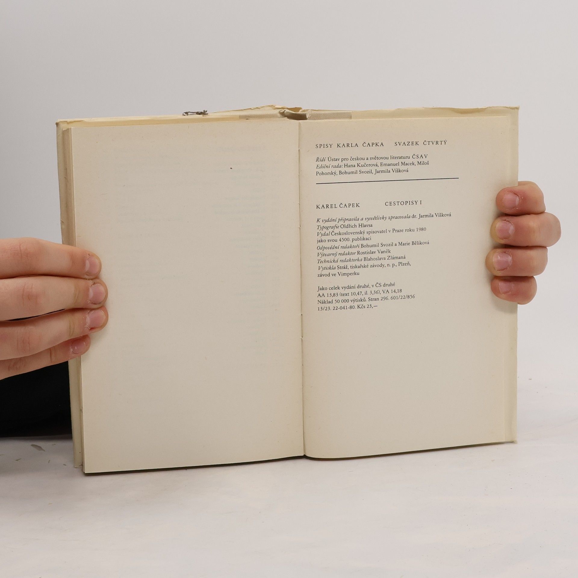 Karel Čapek Spisy Karla Čapka. Cestopisy I.
