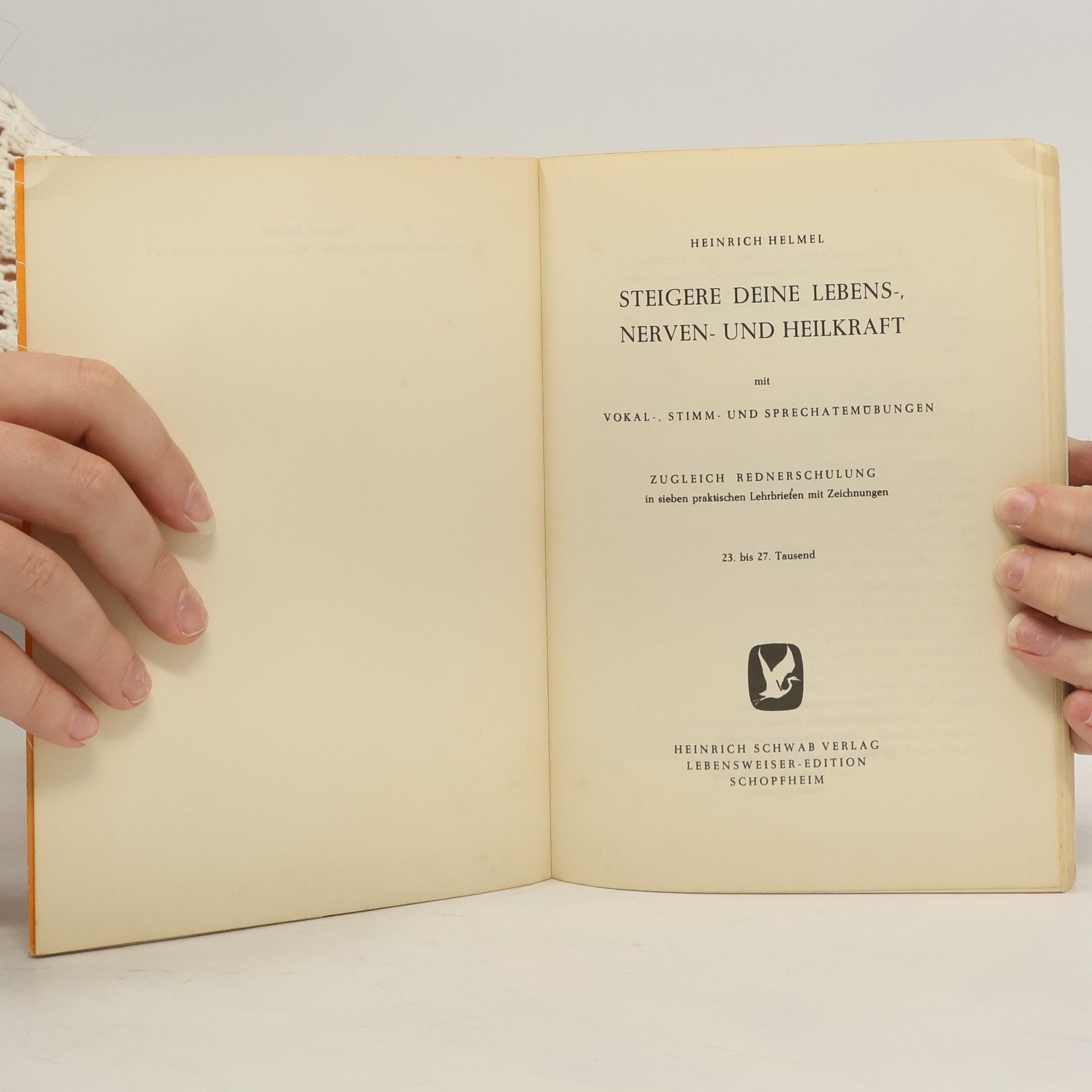 Heinrich Helmel Vokal-Stimm-und Sprech-Atem-Übungen